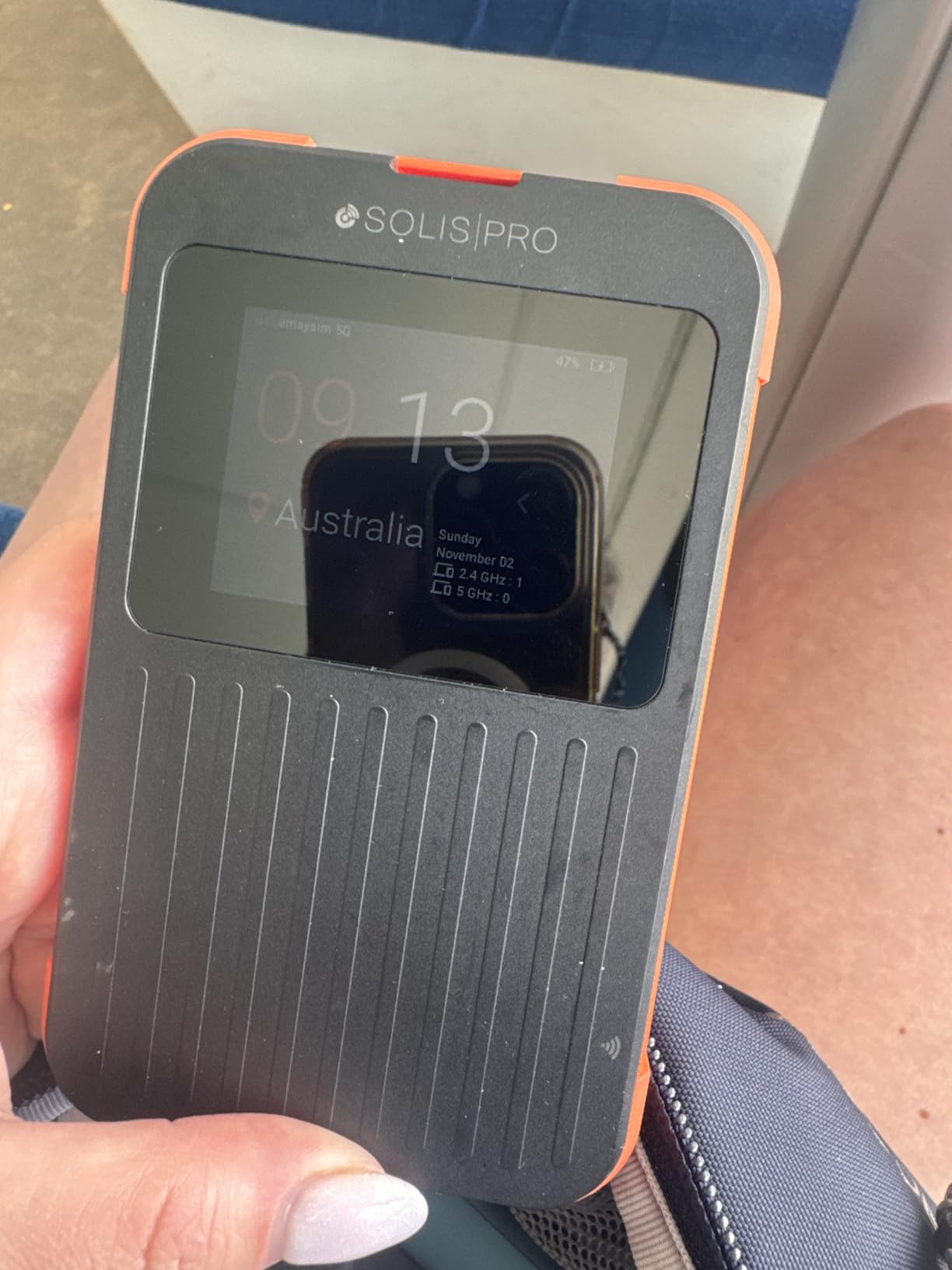 SIMO Solis Pro - Mobile 5G Hotspot and Power Bank, Bundle Includes Lifetime Data (12GB Per Year) and 10GB Global Data, Multi-Carrier, Wi-Fi 6E in 140+ Countries, No Contract customer photo 1