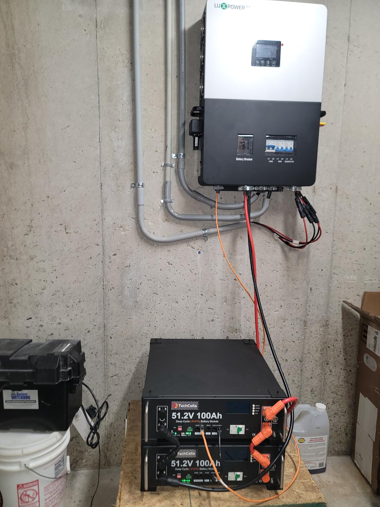 48V 100Ah LiFePO4 Lithium Battery, 100A BMS with Inverter Communication, 3U Rack-Mount, Smart Display & Bluetooth, 6000+ Cycles, Max. 5.12kW Power Output for Off-Grid, Solar System, Backup customer photo 1