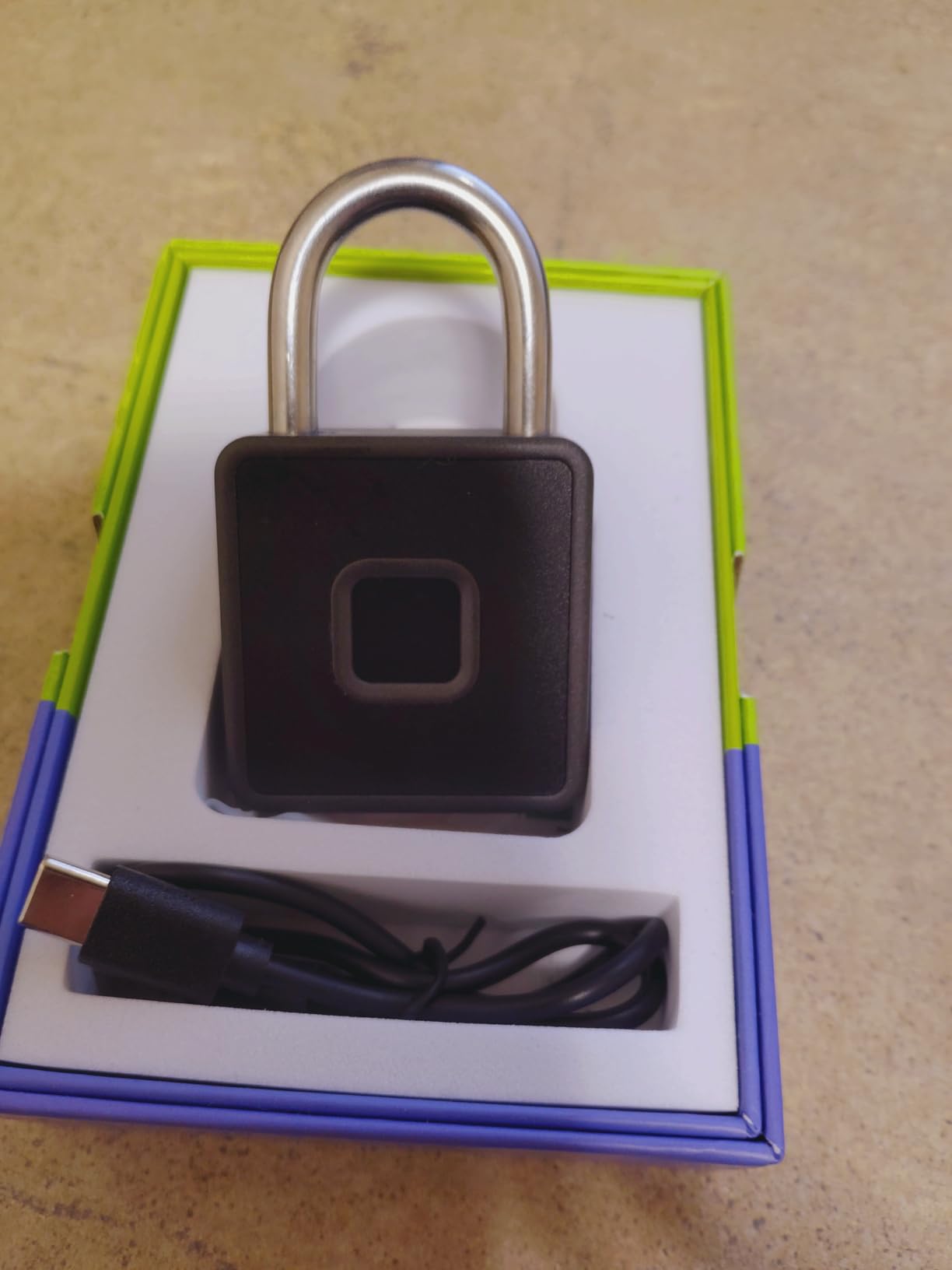 Anweller Fingerprint Gym Locker Lock with Code Keypad, Waterproof Gate Locks for Outdoor Fence, Keyless Entry Smart Combination Padlock, Pad Lock for Locker Storage Unit Shed Pool School customer photo 2