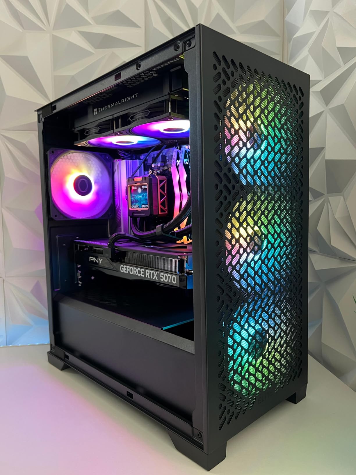 Cooler Master Elite 302 Micro-ATX High Airflow Minimalist PC Case, 365mm GPU Max, Compatible RTX 5080|RX 7090 XT, 280mm AIO Max, Type C, Tempered Glass, Triple 120mm aRGB Fan, Intakes Grill customer photo 1