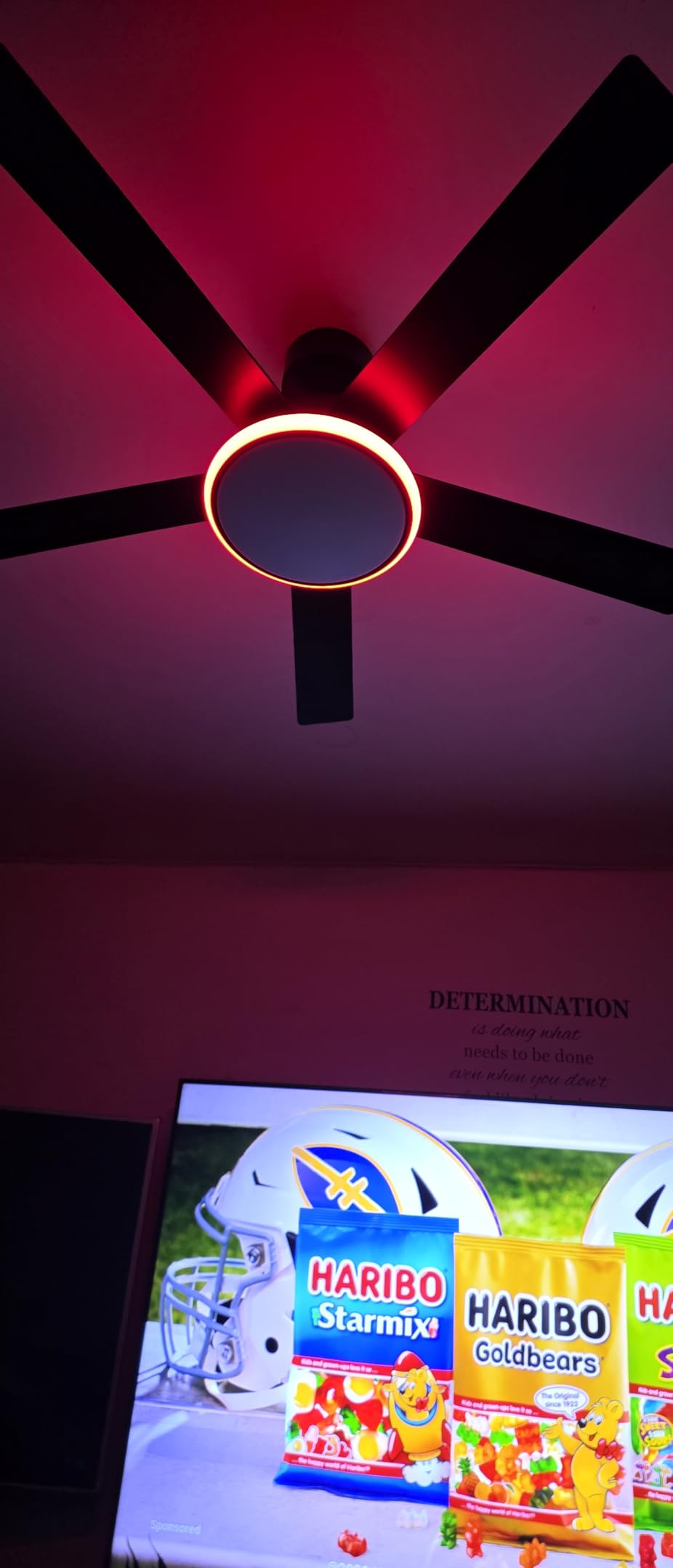 Lumary 52'' Smart Ceiling Fan with RGBAI Lights Remote, WiFi Bluetooth Low Profile, Alexa Google App Control customer photo 1
