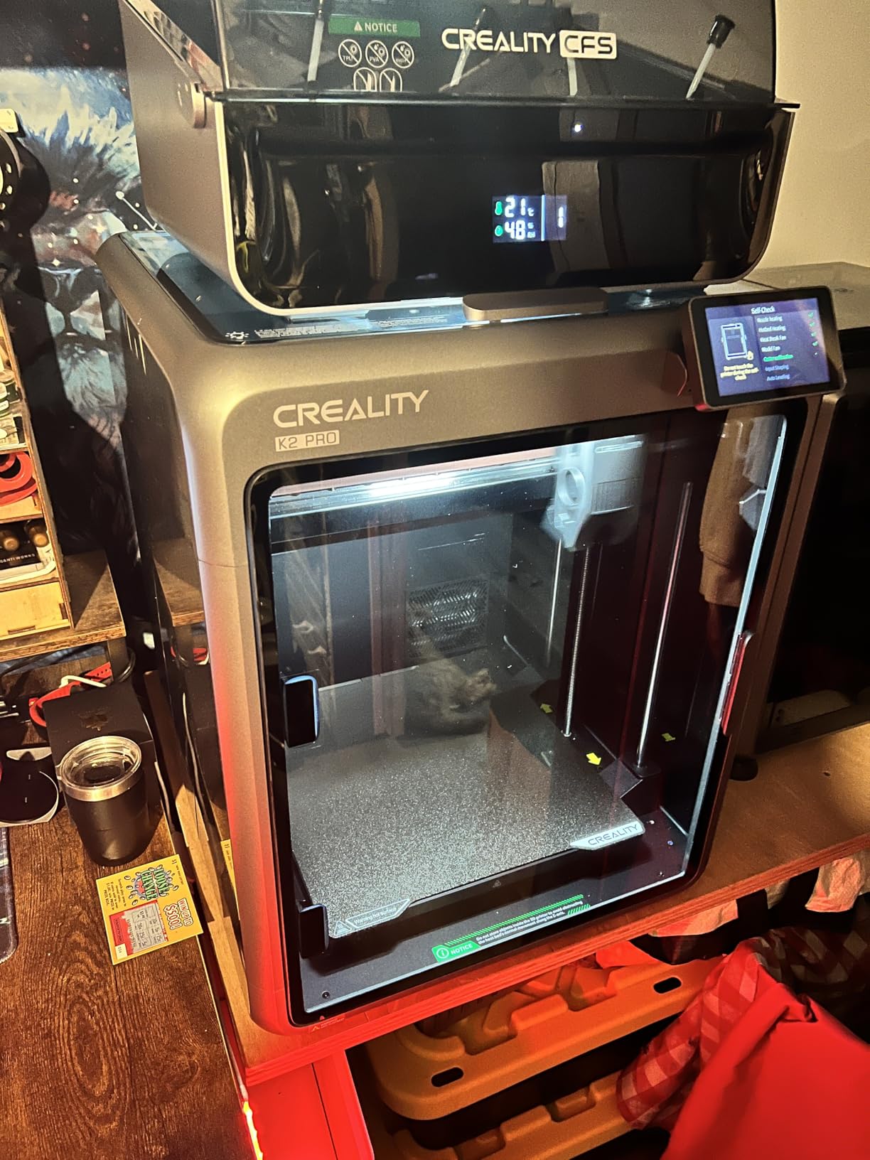 Creality K2 Pro Combo (A) 3D Printer, Multicolor Color Printing with CFS, 600mm/s High-Speed, Dual AI Camera, Active Chamber Heating, Auto Leveling, Large Build Volume 300x300x300mm customer photo 2