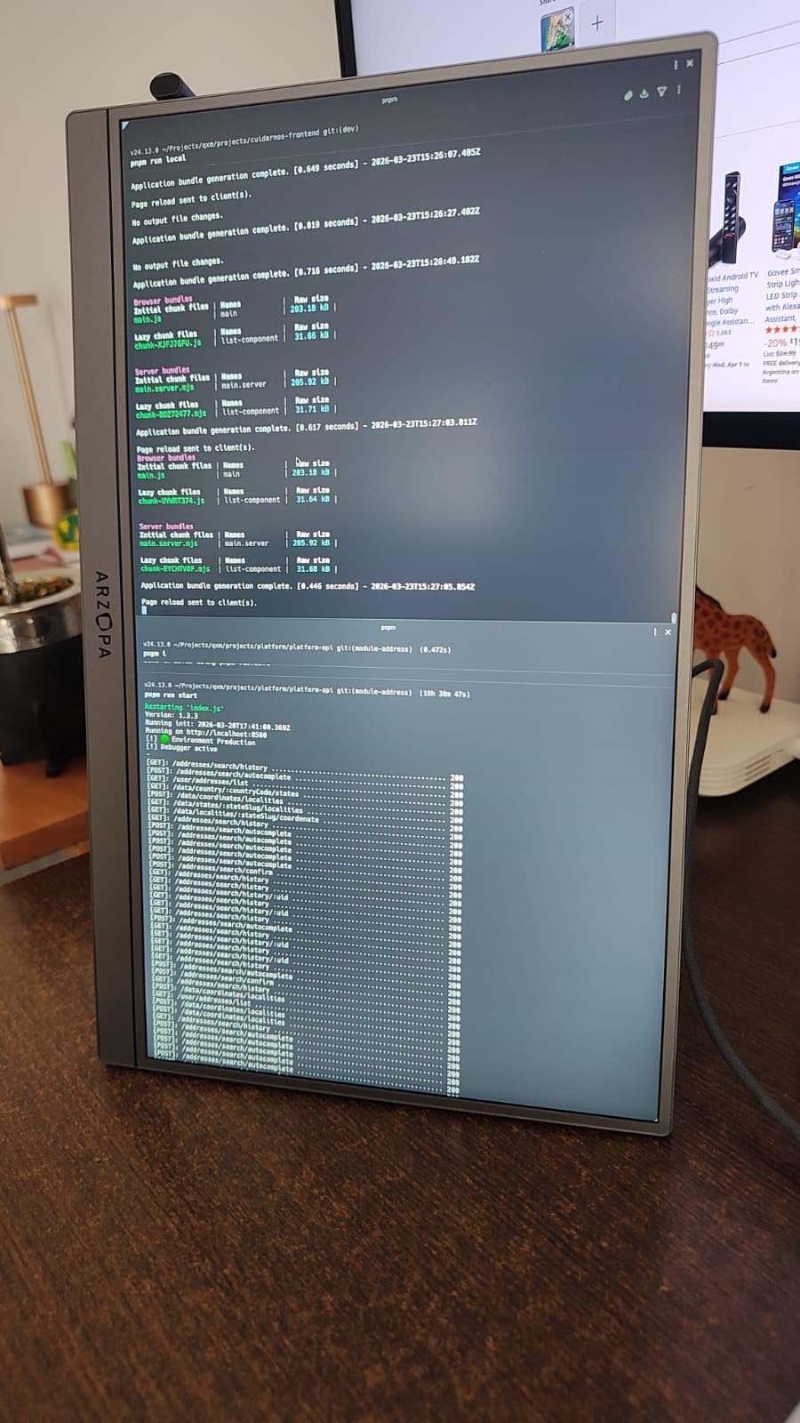 ARZOPA 16.1'' 180Hz 2.5K Portable Monitor, 2560x1440 QHD 107% sRGB Kickstand Portable Gaming Monitor with HDR, Ultra Slim, Eye Care, External Second Screen for Laptop, PC, PS5, Mac, Xbox - Z3FC customer photo 2