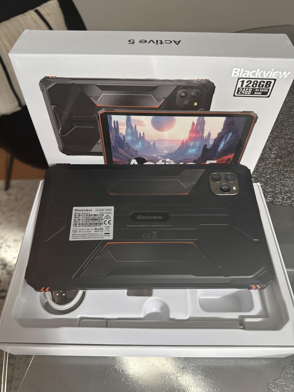 Blackview 9 inch Rugged Tablet, Android 15 Waterproof Tablet with Gemini AI, 24GB+128GB, IP68/IP69K, MIL-STD-810H Shockproof, 16MP+13MP, 5G WiFi/GPS/NFC/Glove Mode customer photo 1