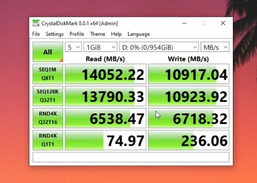 SIX NVME M.2 SSD 1TB - PCIe gen 5.0x4 X15000 M.2 2280, Seq. Speed Up to 14,300MB/s, AI Computering Gaming by Internal Solid State Hard Drive for Laptop/Desktop PC Nvme m2 PCIe 5 1TB with Heatsink customer photo 2