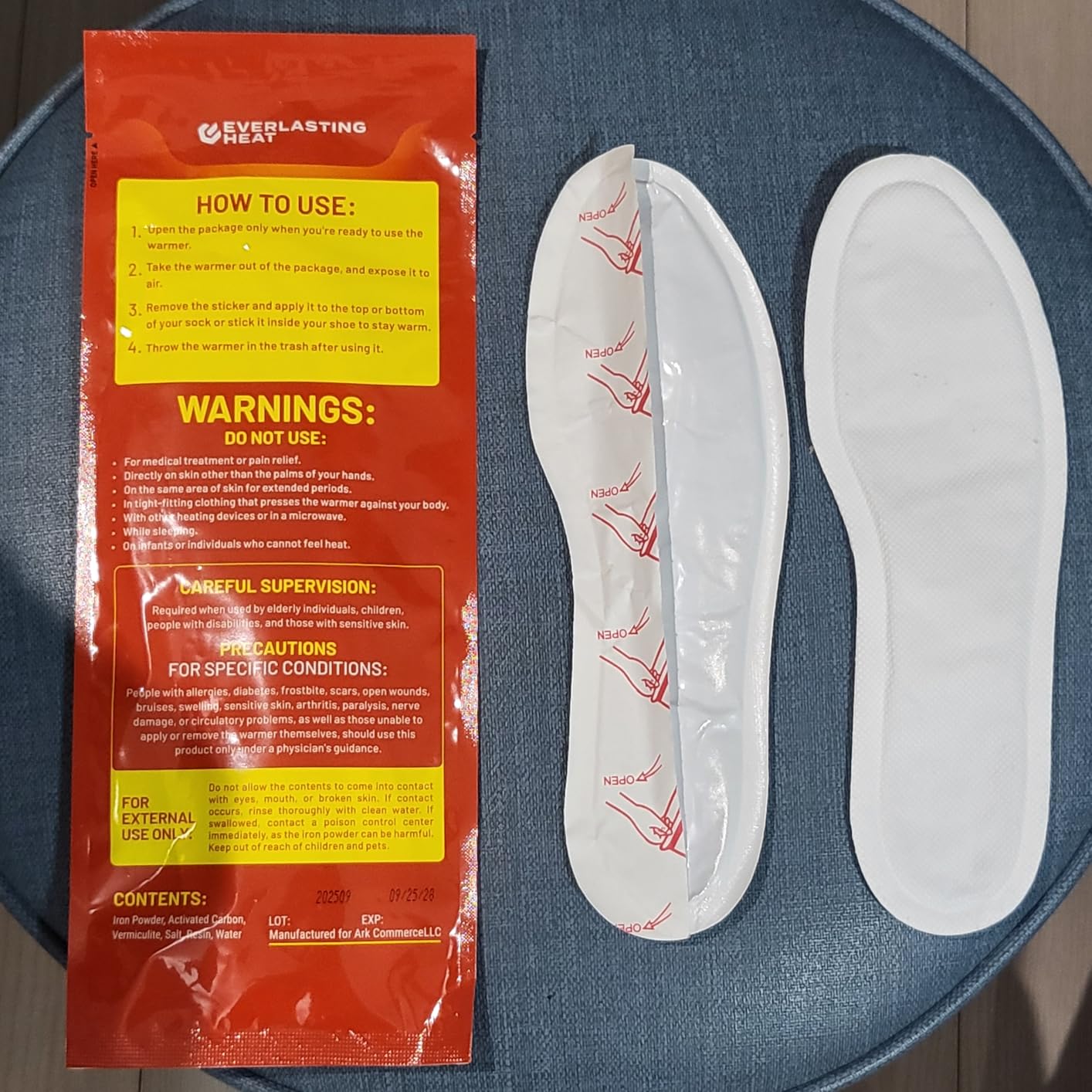 Insole Foot Warmers - 40 Pack | 10+ Hour Air-Activated Foot Warmers Disposable | Thin Adhesive Feet Warmers for Outdoor Comfort | TSA Approved Insole Warmers customer photo 2