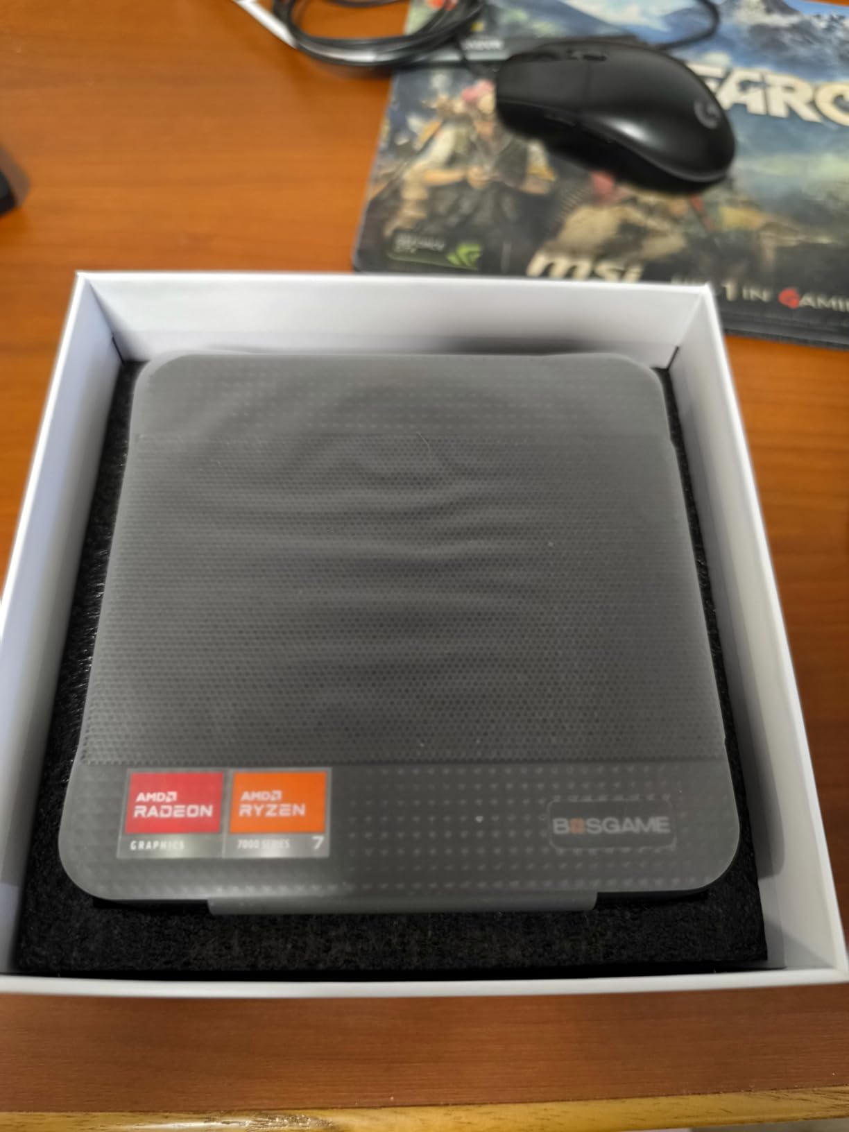 BOSGAME P3 Mini Gaming PC AMD Ryzen 7 7840HS, 32GB DDR5 RAM, 1TB PCIe 4.0 NVMe SSD, Dual Gigabit Ethernet, Triple Display (HDMI/DP/USB-C), AX210 Wi-Fi 6E, BT 5.2 customer photo 2