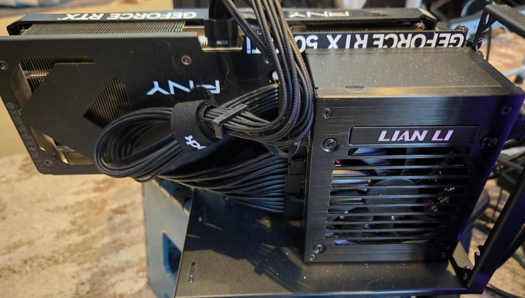 Lian Li SP750 V2 Gold 750 Watt SFX Form Factor Power Supply | Native 12V-2x6 Cable - Low Noise - 80+ Gold Efficiency - ATX 3.1 & PCIe 5.0 Compliant - 92mm FDB Fan - 10-Year Warranty - Black customer photo 2