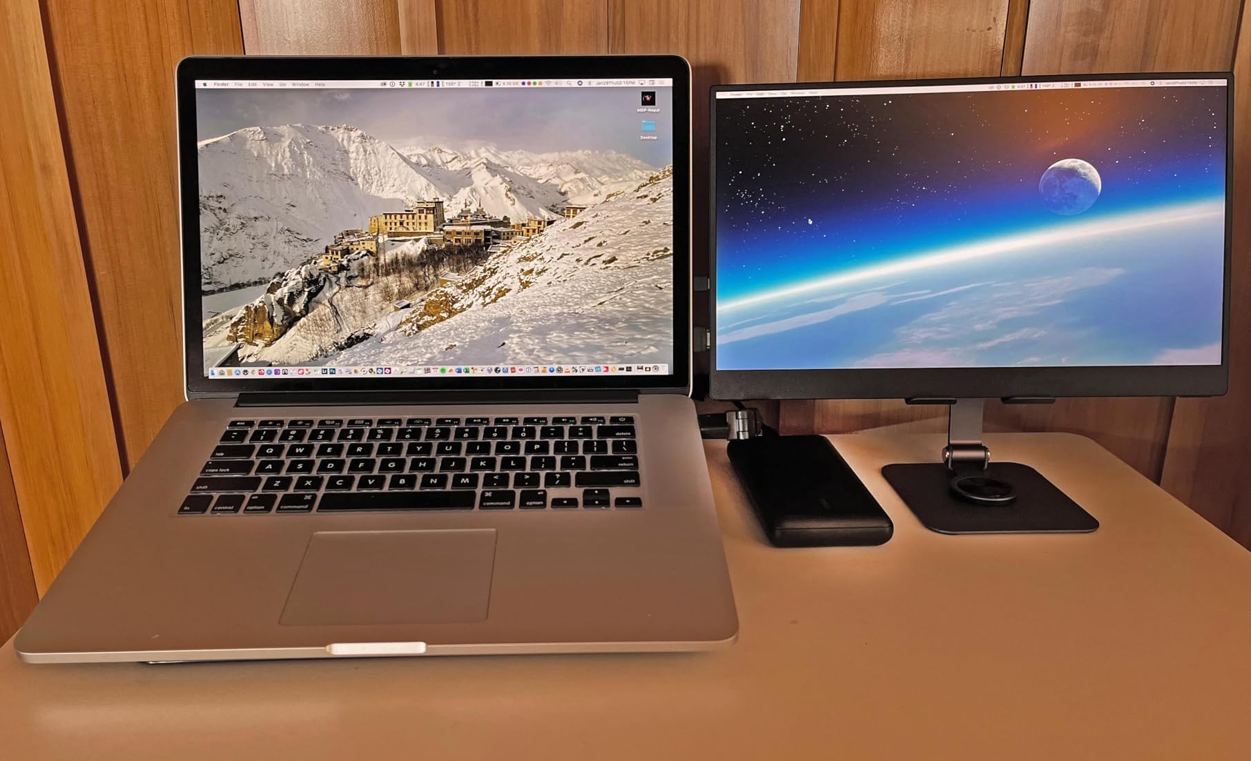 VisionOwl Portable Monitor for Laptop, IPS USB-C HDMI Travel Second Monitor for MacBook Pro Air, PC, PS5, Xbox, Portable Second Screen, Built-in Kickstand, Speakers, VESA Mountable, 23.8 Inch customer photo 1