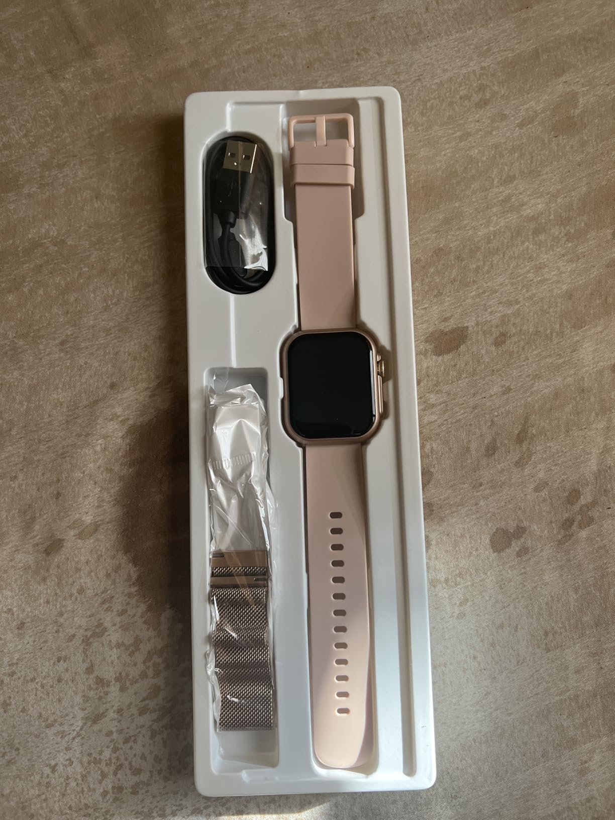 Smart Watch for Women Men Fitness: Smart Watch with 30 Day+ Battery Life, Bluetooth Call, SpO2, Sleep Heart Rate Monitor, IP68 Waterproof, 120+ Sports, 2 Bands customer photo 1