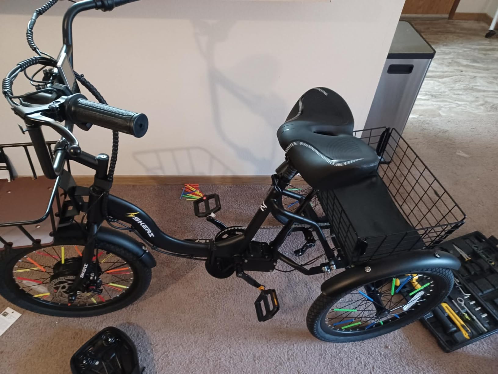 Skeri Electric Trike, 500W (Peak 1000W) Electric Tricycle for Adults, 20