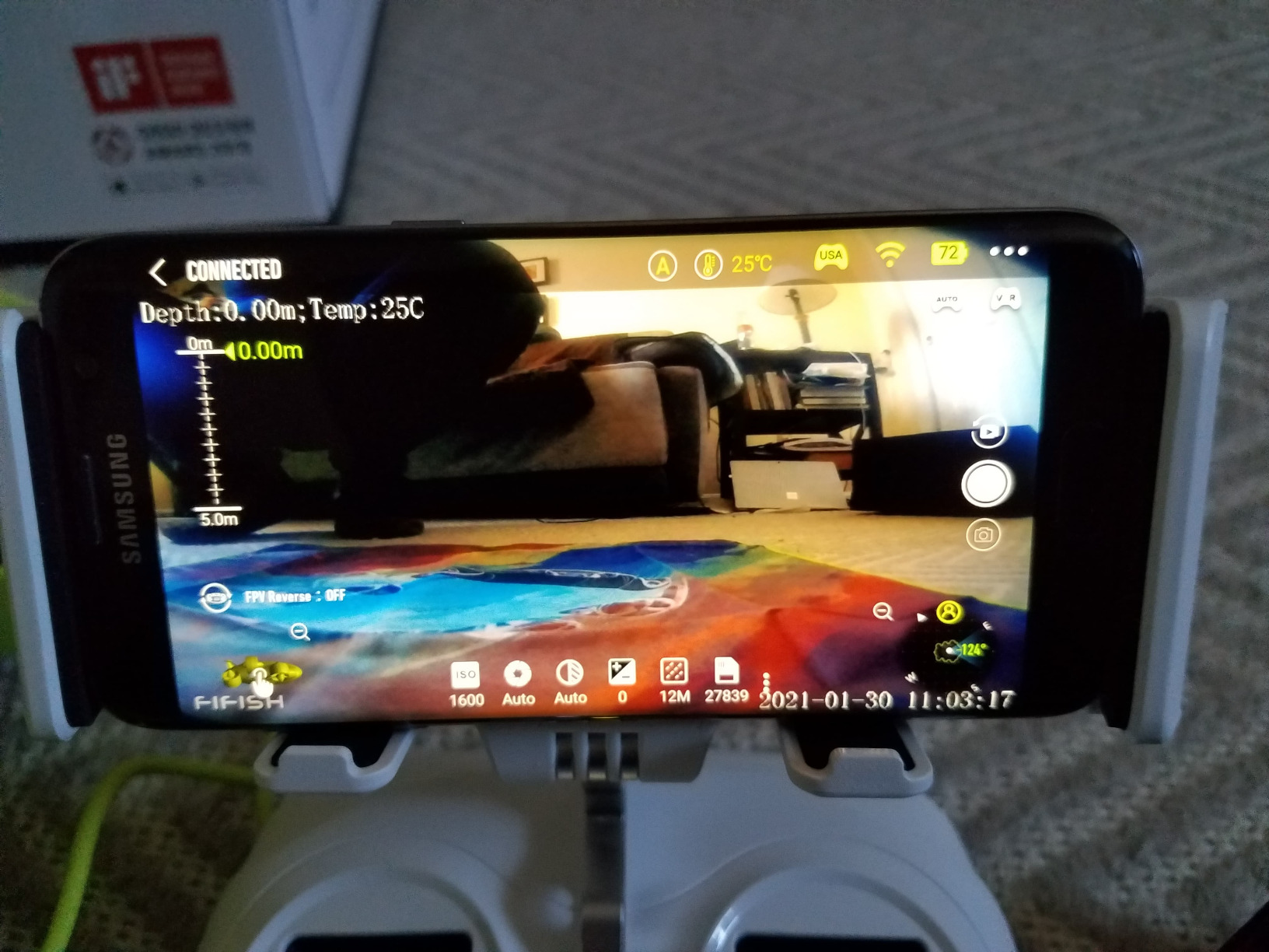 【2025 New】FIFISH V-EVO 4K60FPS Underwater Drone with Robotic Arm, with Removable SD Card, QYSEA AI Vision Lock 360° Omnidirectional Movement Underwater ROV with Depth Hold,330ft Dive customer photo 2