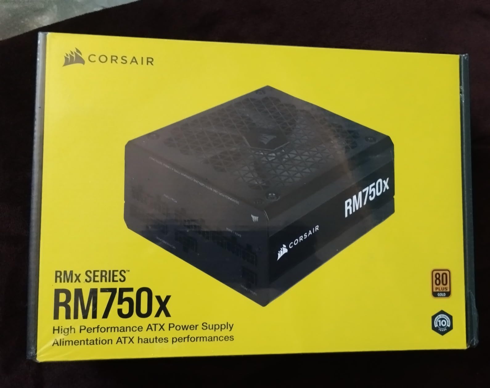CORSAIR RM750x ATX 3.1 PCIe 5.1 Ready Fully Modular 750W Power Supply - Low-Noise, Cybenetics Gold Efficiency, Native 12V-2x6 Connector customer photo 1