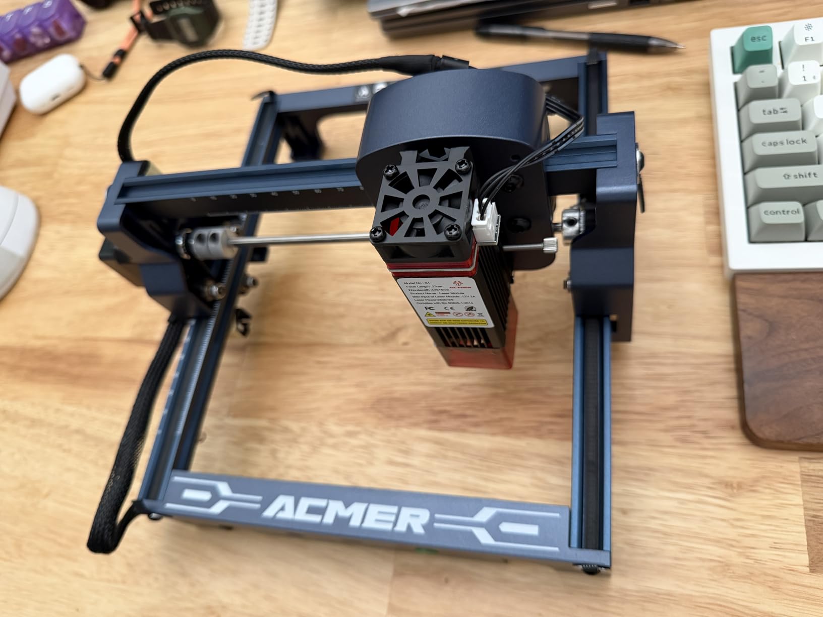ACMER S1 Laser Engraver, 2500mW Laser Engraver Machine Higher Accuracy Lazer Cutter and Engraving Machine with Working Area 130x130mm,0.04mm Laser Spot Engraving Machines & Tools customer photo 1