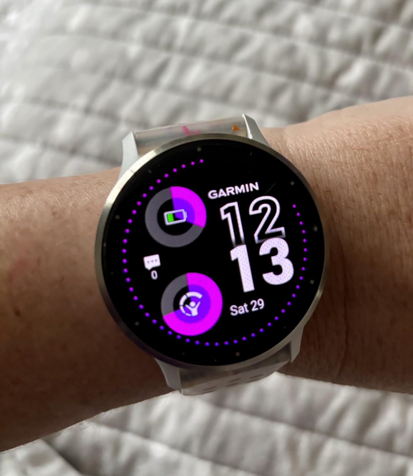 Garmin Venu 3 Health and Fitness GPS Smartwatch Slate Bezel/Black Band (45mm) - (Renewed) customer photo 2
