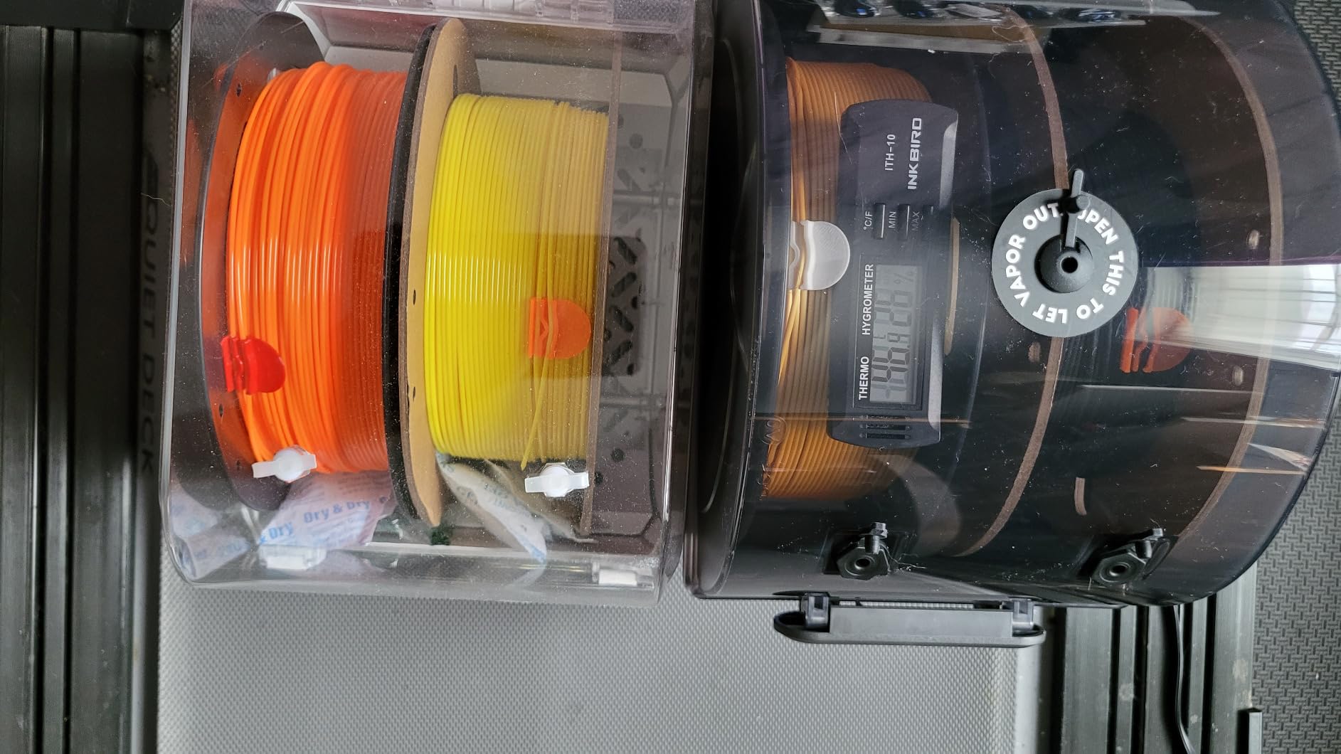 Sovol Filament Dryer 4 Spools, SH03 Dry Box with 85 C Max Temp, Sealed Filament Storage Box with Auto Dehumidification, Dual Independent Heating Chambers for PLA PETG ABS TPU ASA PC PA 1.75/2.85mm customer photo 2