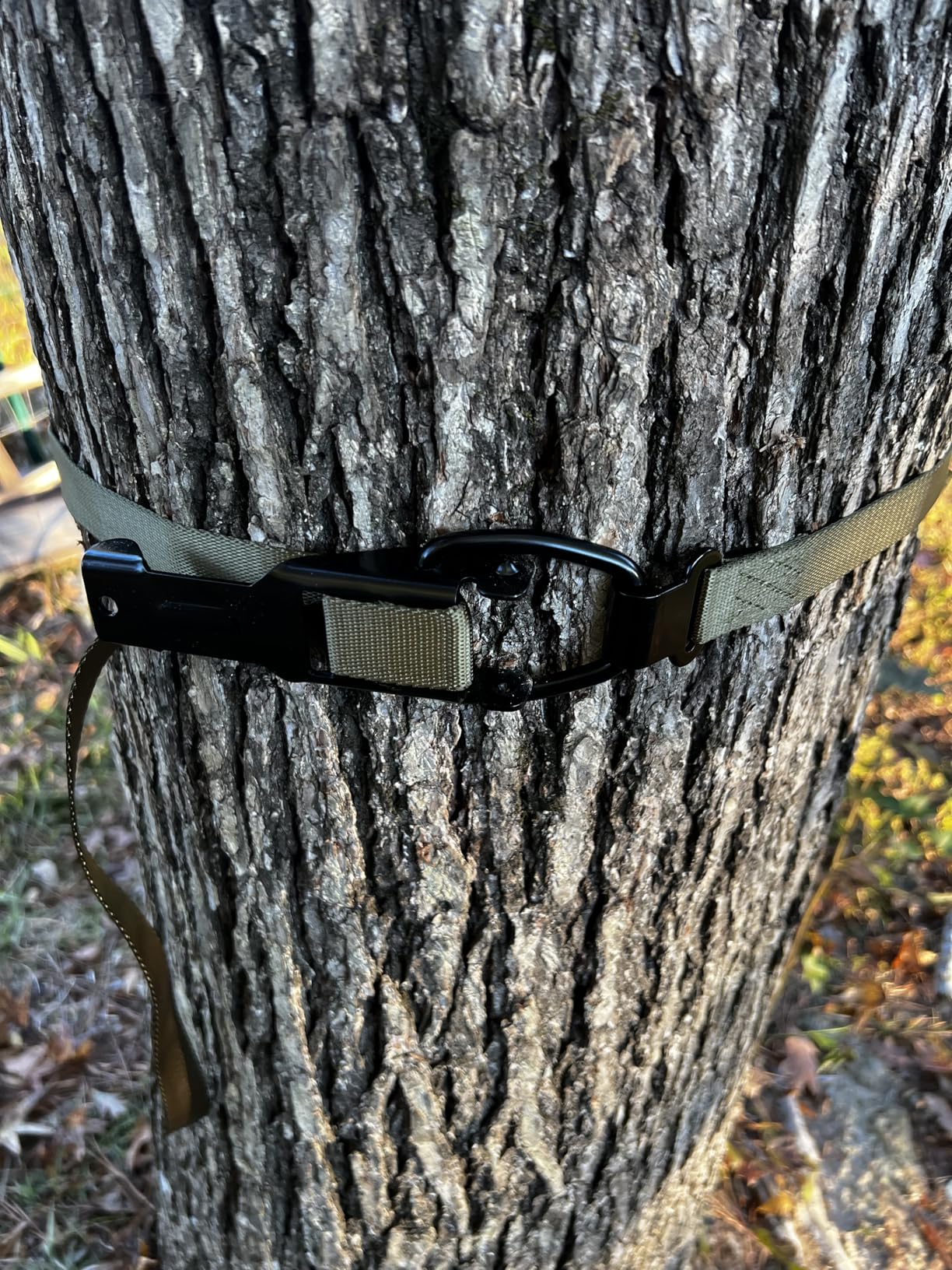 Saddle Hunting Platform Steps, Ultra-Light Ring of Steps for Climbing Bow Hunting with 6 Feet Heavy-Duty Strap & Cam Buckle, Ergonomic Anti-Slip Design customer photo 2
