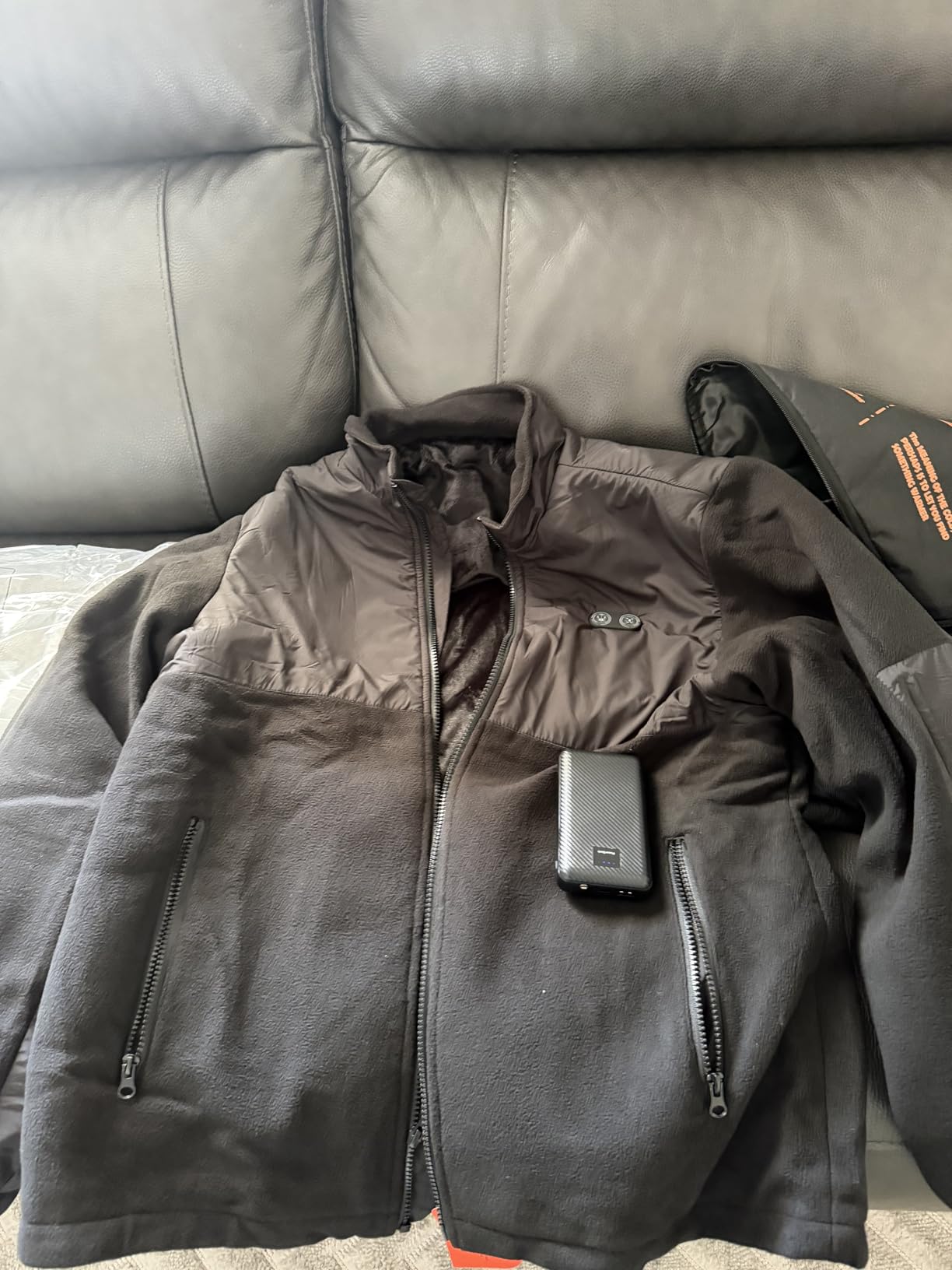 Heated Jacket,Fleece Mens Heated Jacket With Battery Pack Included 7.4V,Heated Jackets For Women For Men Heated Coat customer photo 2