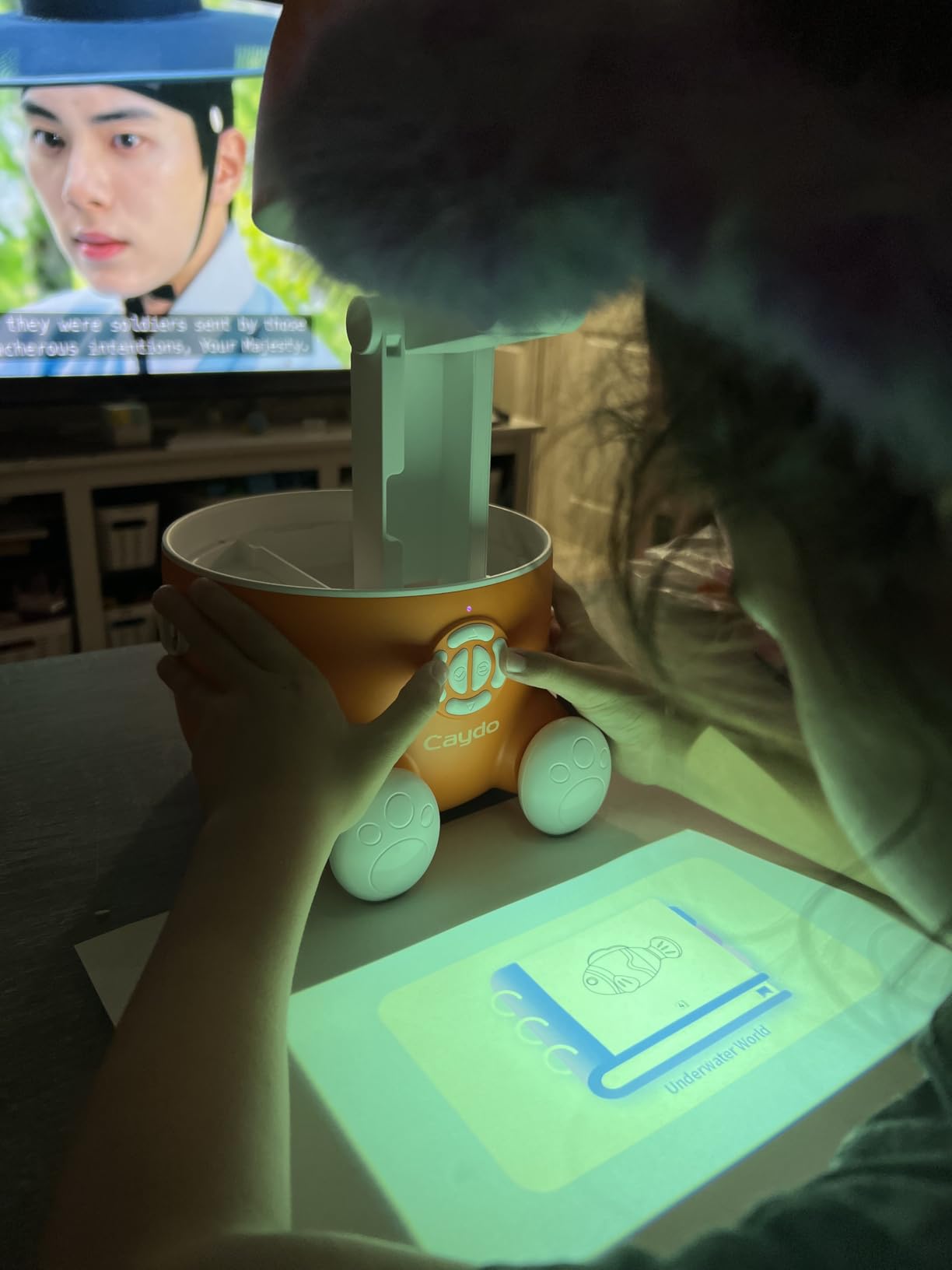 Caydo T3 AI Drawing Projector for Kids, SGS Certified Eye Protection, 3 in 1 Learn to Draw Projector - Basics Tracing, Step-by-Step Drawing, and AI Creative Studio, Birthday Gift for Kids Ages 5-12 customer photo 1