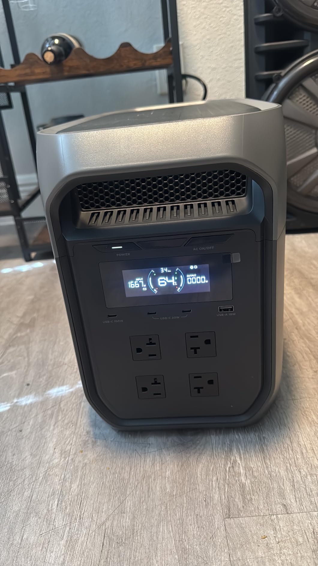 EF ECOFLOW Portable Power Station DELTA 3 Max, 2048Wh LiFePO4 Battery, Solar Generator (Solar Panel Optional), 3400W X-Boost Output, Ultra-Fast 0-80% Charging in 1.13 Hr, Home Backup & RV Camping customer photo 1
