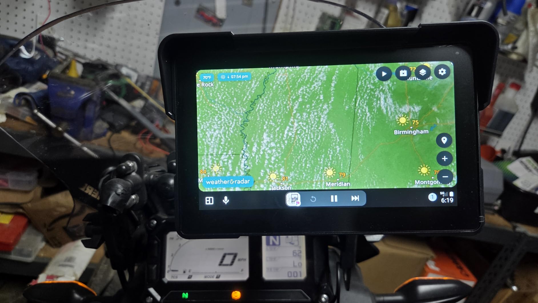 Wireless Motorcycle Apple CarPlay & Android Auto, 7 Inch Touchscreen with AHD Dual Cam, Siri & Google Assistant, Looping Recording/BSD/Bluetooth 5.2/ GPS/Remote Control/TMPS /IP69K Waterproof /128GB customer photo 1