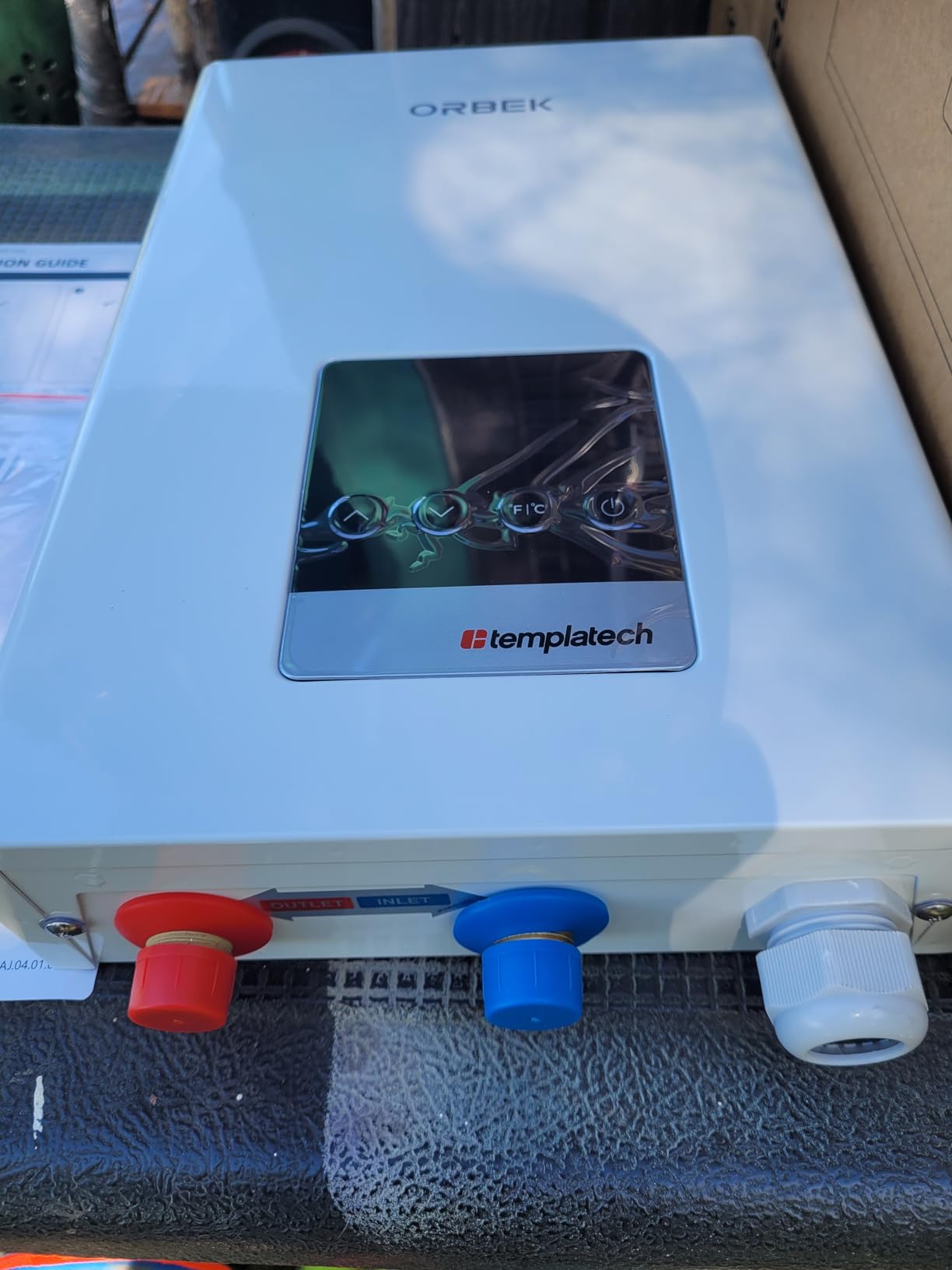 14kW Tankless Water Heater Electric, ORBEK On Demand Instant Hot Water Heater 240V, Max 3.38 GPM, Supply for 2-3 Fixtures, ETL Certified, Indoor Installation, New Upgraded 2.0 customer photo 2