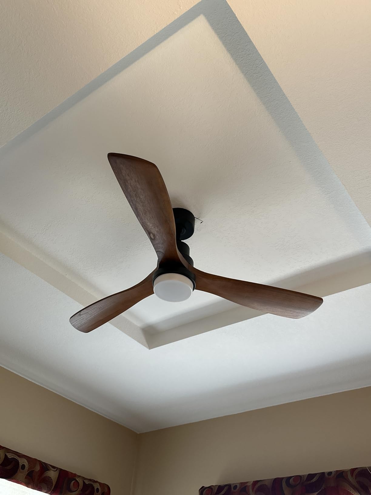 Sofucor Smart Ceiling Fan with Light, 52 Inch Solid Wood Ceiling Fans with Lights and Remote, Work with Alexa/Google customer photo 1