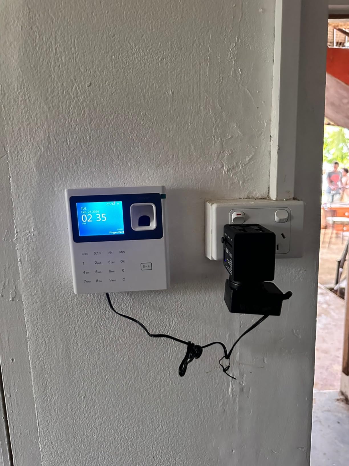 ANVIZ Time Clocks for Employees Small Business - Forever Free Cloud Software - CX2 Fingerprint Biometric Clock in and Out Attendance Machine customer photo 2