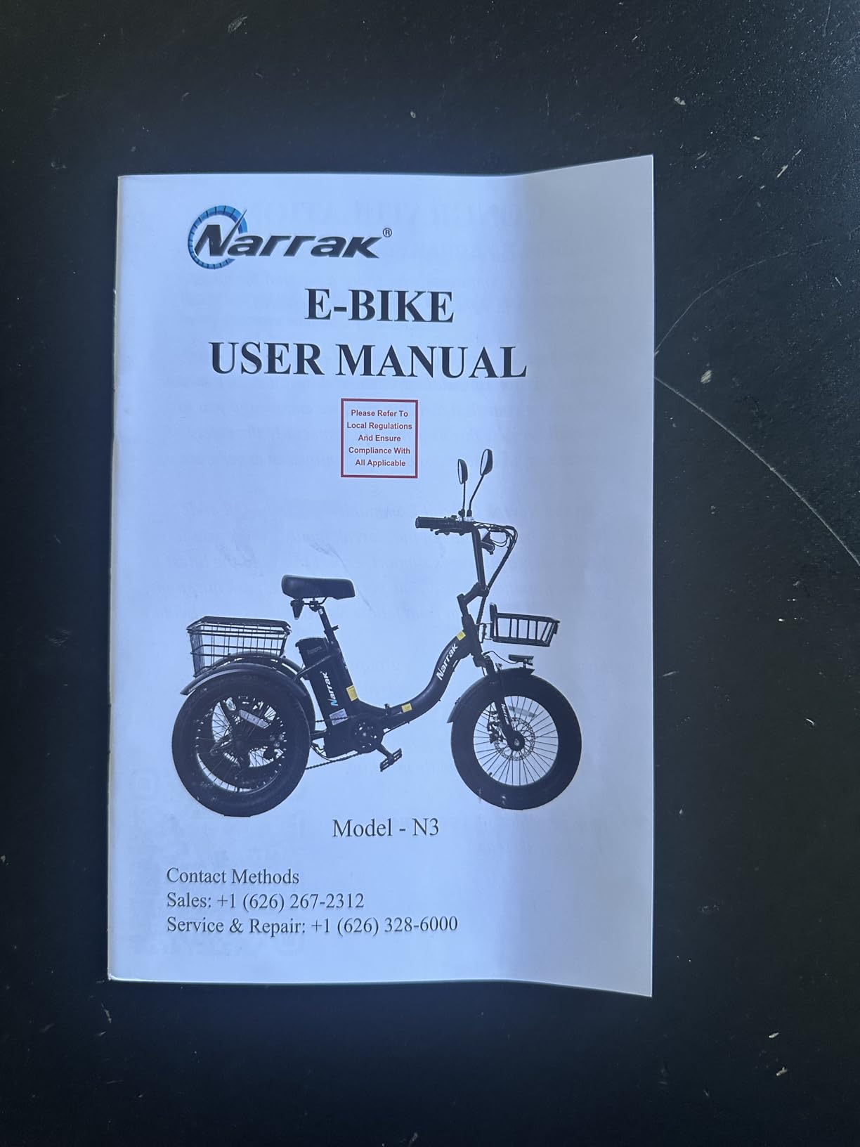 NARRAK Electric Tricycle for Adults,Fat Tire Folding Electric Trike,3 Wheels Electric Bicycle Bikes, Peak 700W/1100W Step-Thru Etrike with Removable Battery and Large Basket customer photo 1