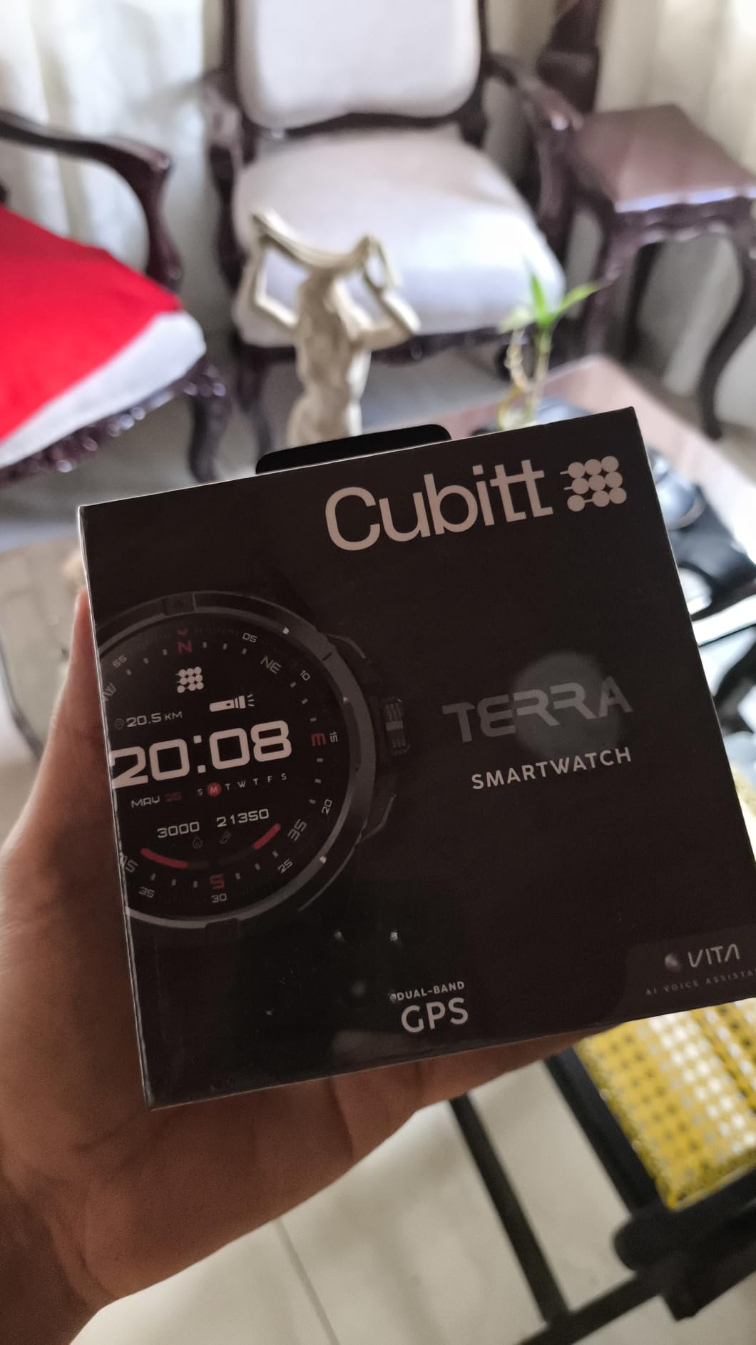 Cubitt Terra Rugged Smartwatch with Dual-Band GPS, 1.48