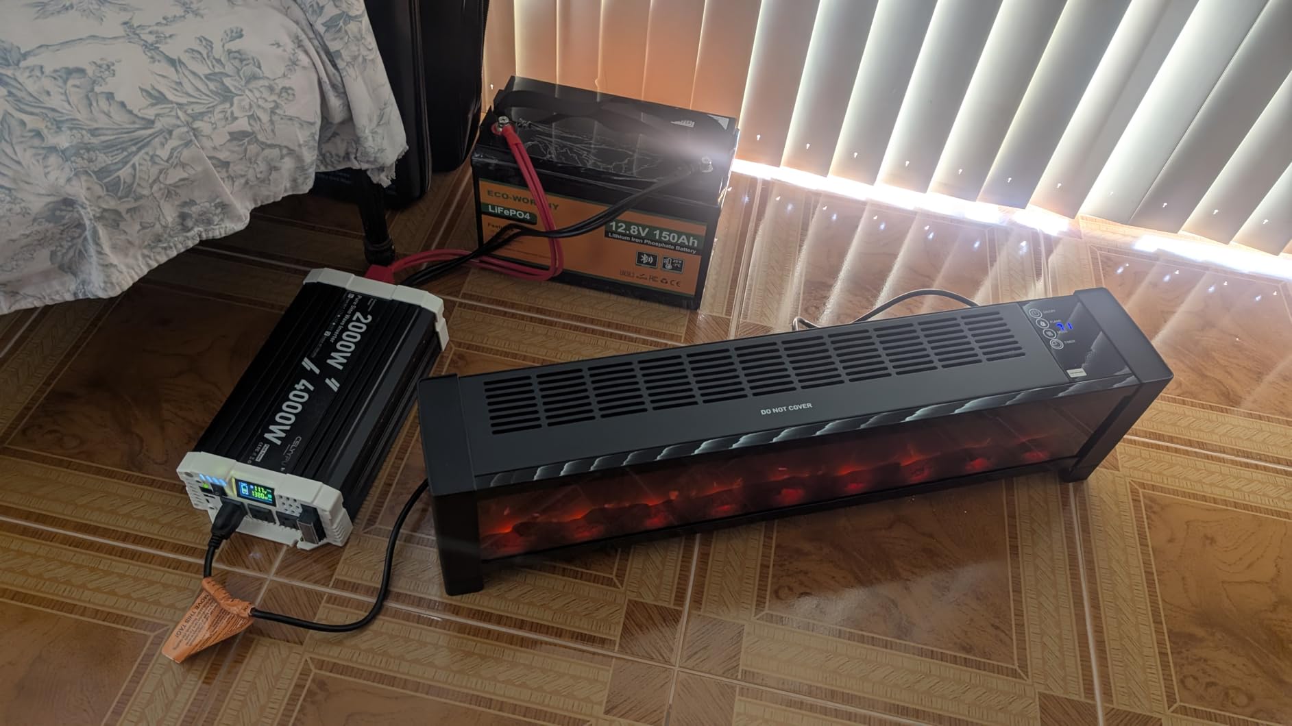 3500 watt Pure sine Wave Inverter, 48V DC to 110V AC Power Inverter, with 3 AC Output sockets, USB Port, Type-C Port, Remote Control with LCD Screen, Used for Solar Emergency Power Supply in RV Homes customer photo 2