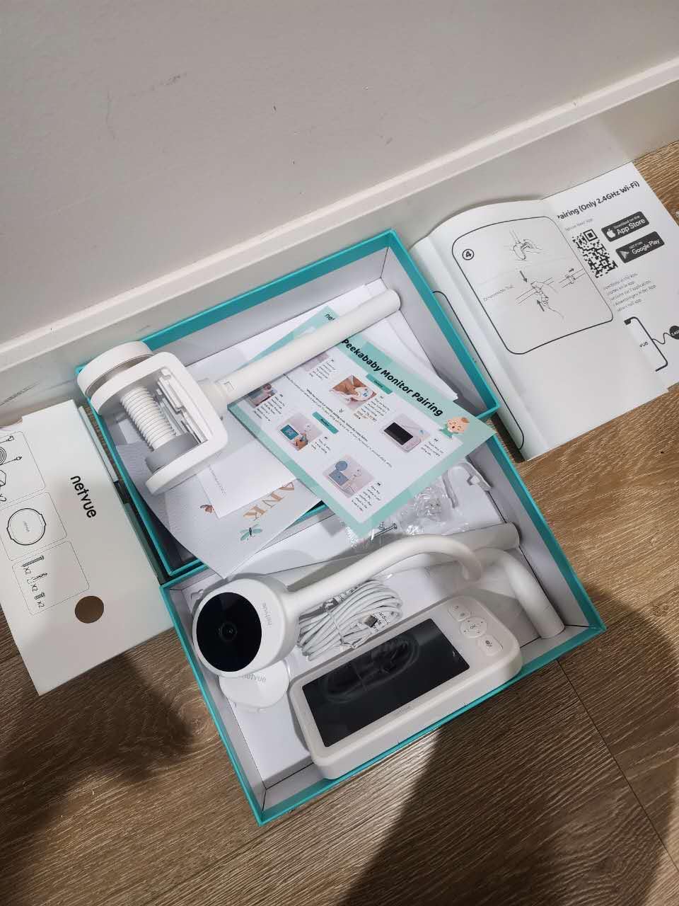 Baby Monitor with Camera and Audio, 5'' Screen & App, 2.4GHz WiFi Secure Link, Sleep Tracking, Cry Detection, Night Vision, Temp & Humidity Monitor, 2-Way Talk, 5GB Cloud Storage, 4-in-1 Mount customer photo 2