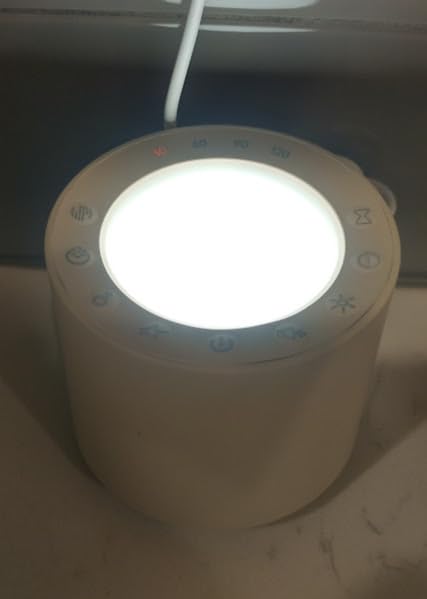 White Noise Sound Machine: Red Light Therapy Sleep Sound Machine with 38 Soothing Sounds & Calming Womb Soother, Memory Function, Dimmable Nursery Night Light with Timer for Baby Adult Gift customer photo 1