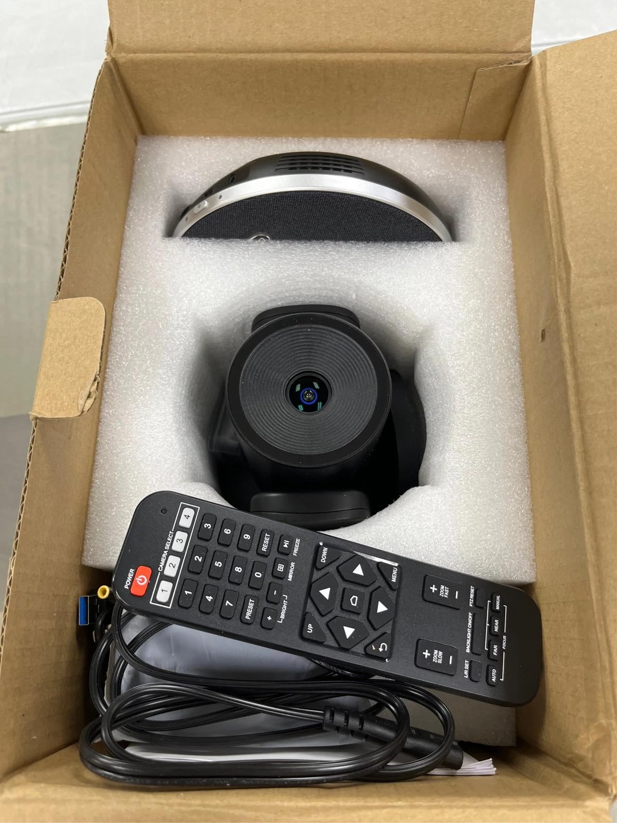 Conference Room Camera System 4K UHD 3X Optical Zoom 93° Ultra-Wide FoV USB3.0 PTZ Camera and Wireless Bluetooth Speakerphone with Microphones, Works with Zoom, OBS, Skype, Teams and More customer photo 1