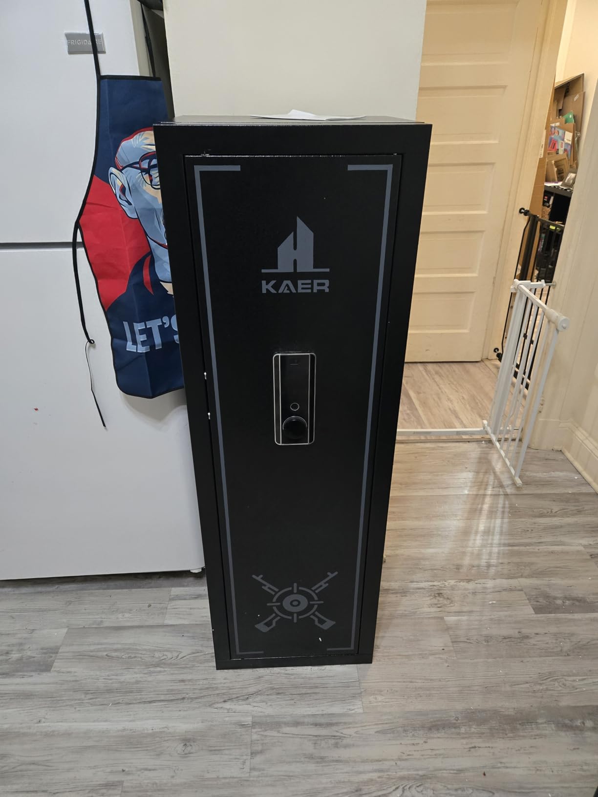 KAER Biometric Gun Safe Rifle,Gun Safes for Rifles and Pistols Holds 14-15 Firearms with Adjustable Racks & Pistol Storage,Fingerprint Keypad Lock Gun Cabinet for Home & Hunting for Enthusiasts customer photo 1