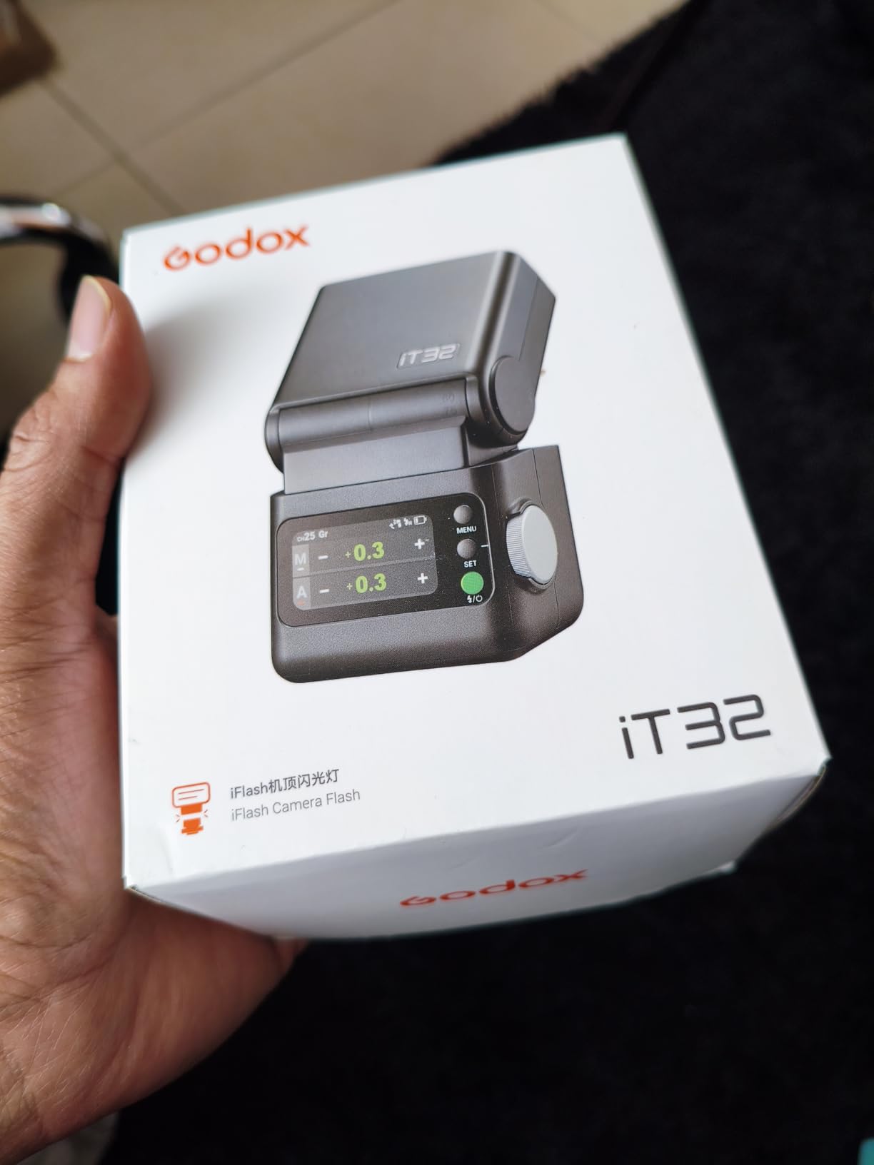 Godox IT32 TTL Camera Flash with X5C Flash Trigger for Canon Cameras, Magnetic Hotshoe&Trigger 2-in-1, Colorful Touch Screen, Rotatable Flash Head, X System TTL&HSS, LED Modeling Light, Creative Accessories customer photo 1