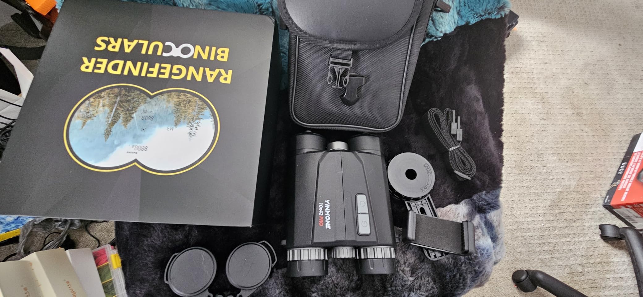 2026 New HD 10X42 Laser Rangefinder Binocular for Hunting with Phone Adapter,1650 Yard Long Range Speed Distance Measurement High-Power IP65 Waterproof Rangefind Binoculars for Hiking,Birding,Outdoor customer photo 1