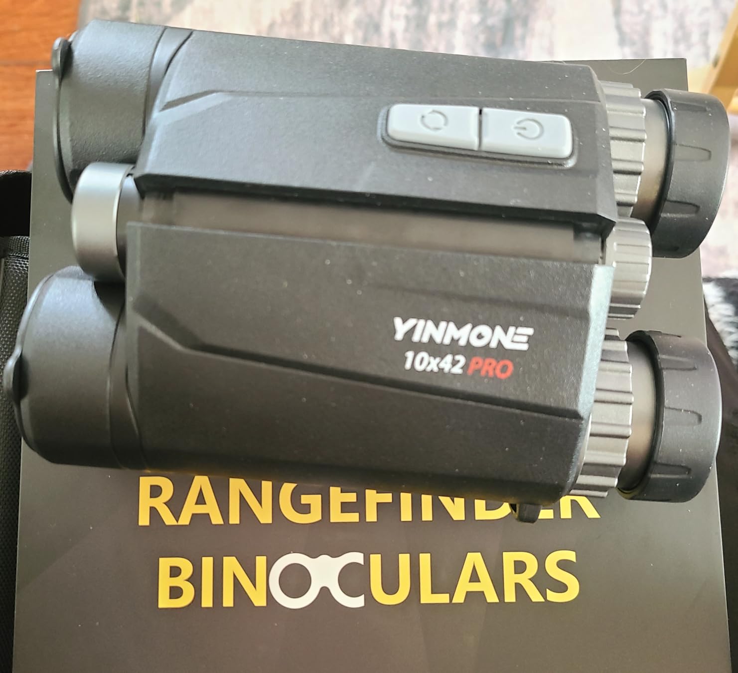 2026 New HD 10X42 Laser Rangefinder Binocular for Hunting with Phone Adapter,1650 Yard Long Range Speed Distance Measurement High-Power IP65 Waterproof Rangefind Binoculars for Hiking,Birding,Outdoor customer photo 2