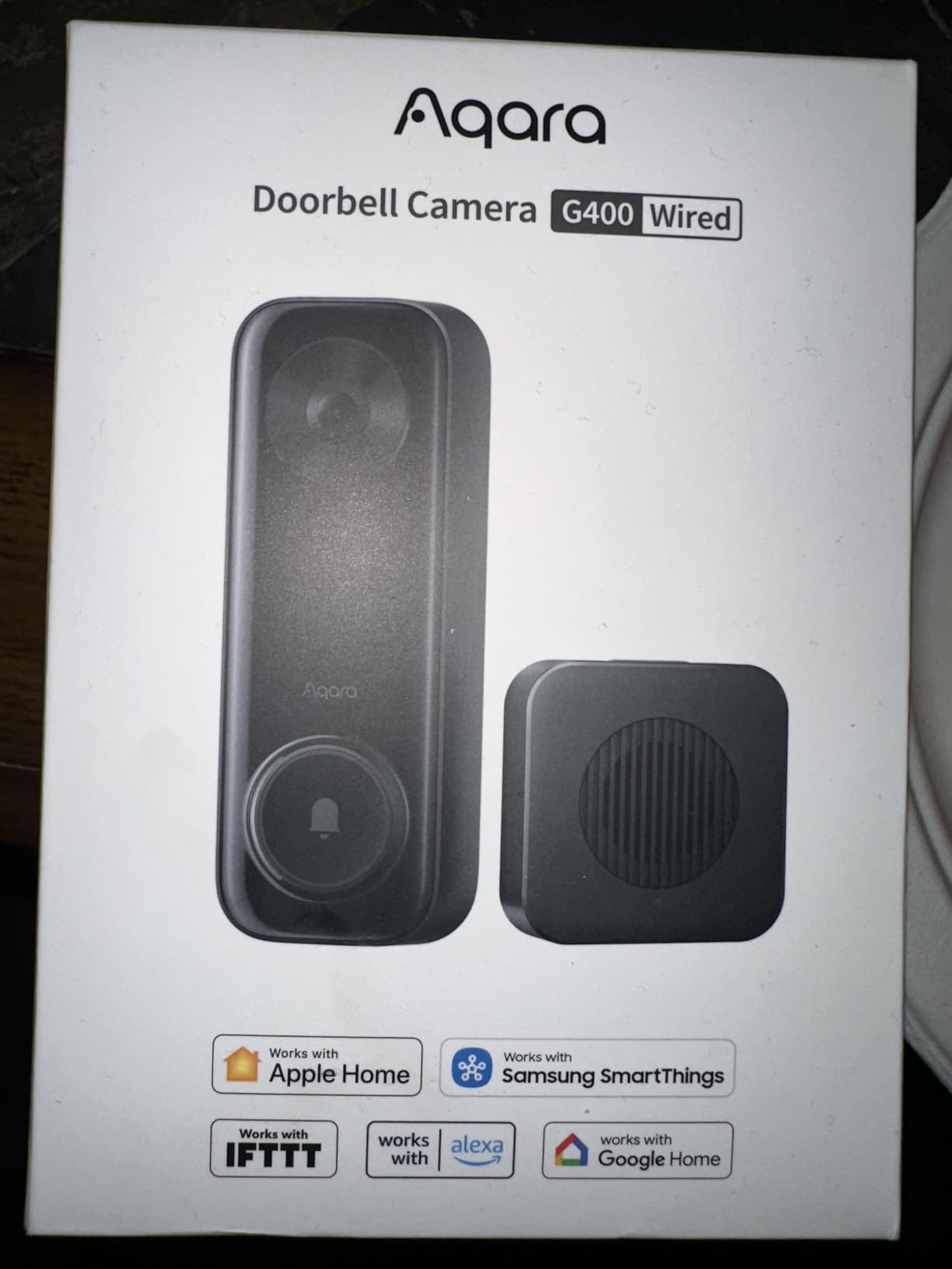 Aqara Smart Doorbell Camera G400 with Chime, Wired/PoE, HomeKit Secure Video, 2K HD Head-to-toe View, 2-Way Audio, 2.4/5GHz Wi-Fi 6, Supports Alexa/Google/SmartThings, Local Detection & 24/7 Recording, IP65 customer photo 2