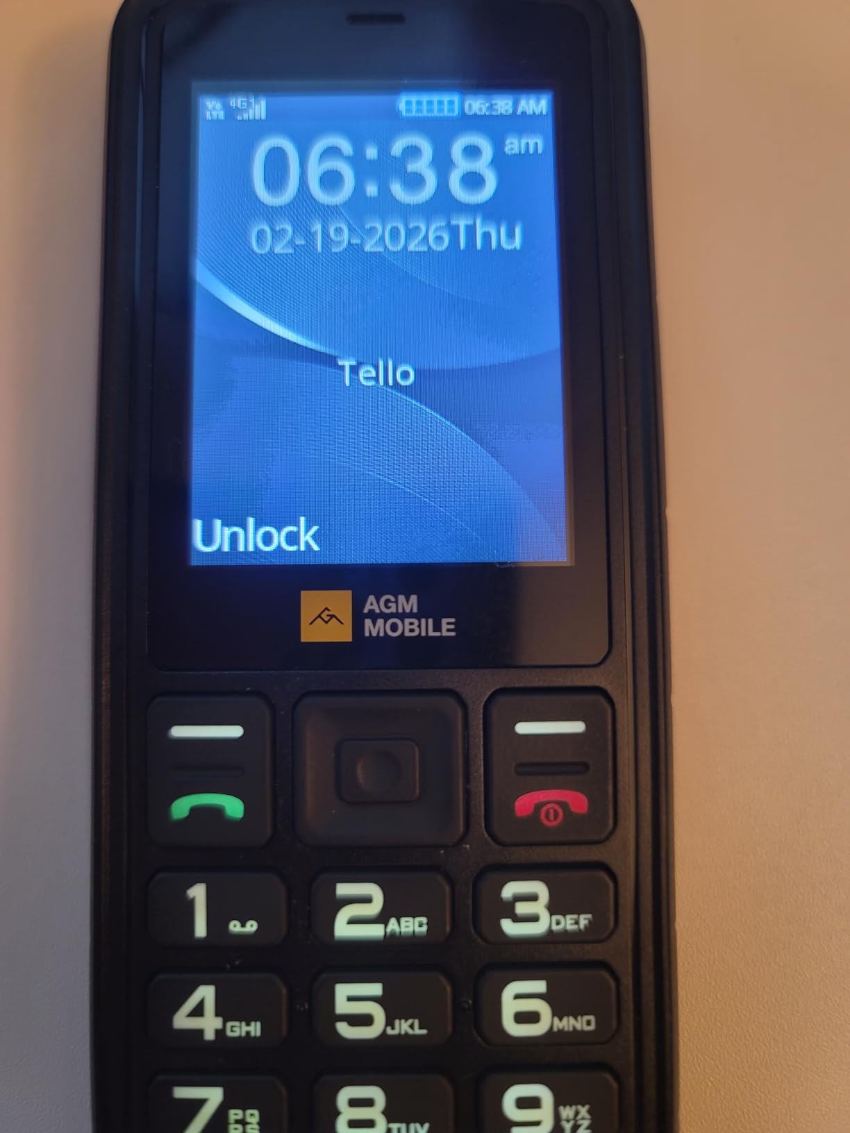 AGM M9 Rugged Feature Phone, 4G Basic Cell Phone, Simple Mobile Phone, Waterproof & Drop-Proof, Large Buttons, Large Fonts, Speed Dial, 3 Card Slots, FM Radio, Flashlight, 1200mAh, for T-Mobile ONLY customer photo 2