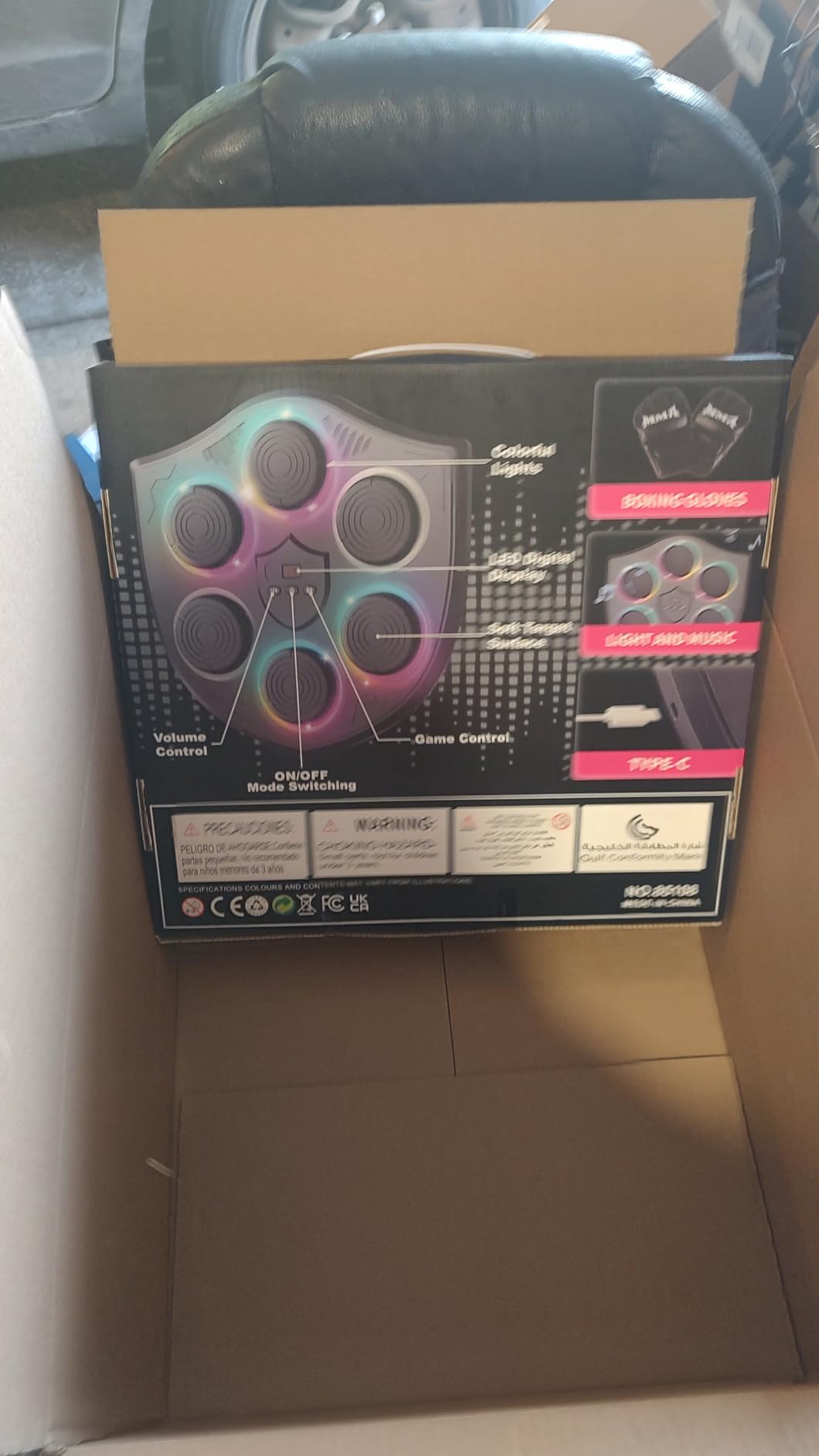 Music Boxing Machine for Adults, Wall Mounted Smart Punching Trainer, Interactive Boxing Target for Home Fitness customer photo 2