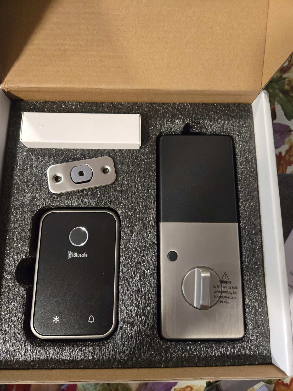 Electronic Smart Door Lock Fingerprint Door Lock with Keypad, Smart Lock for Front Door Children Proof IC Card, App Control & Mechanical Key customer photo 1