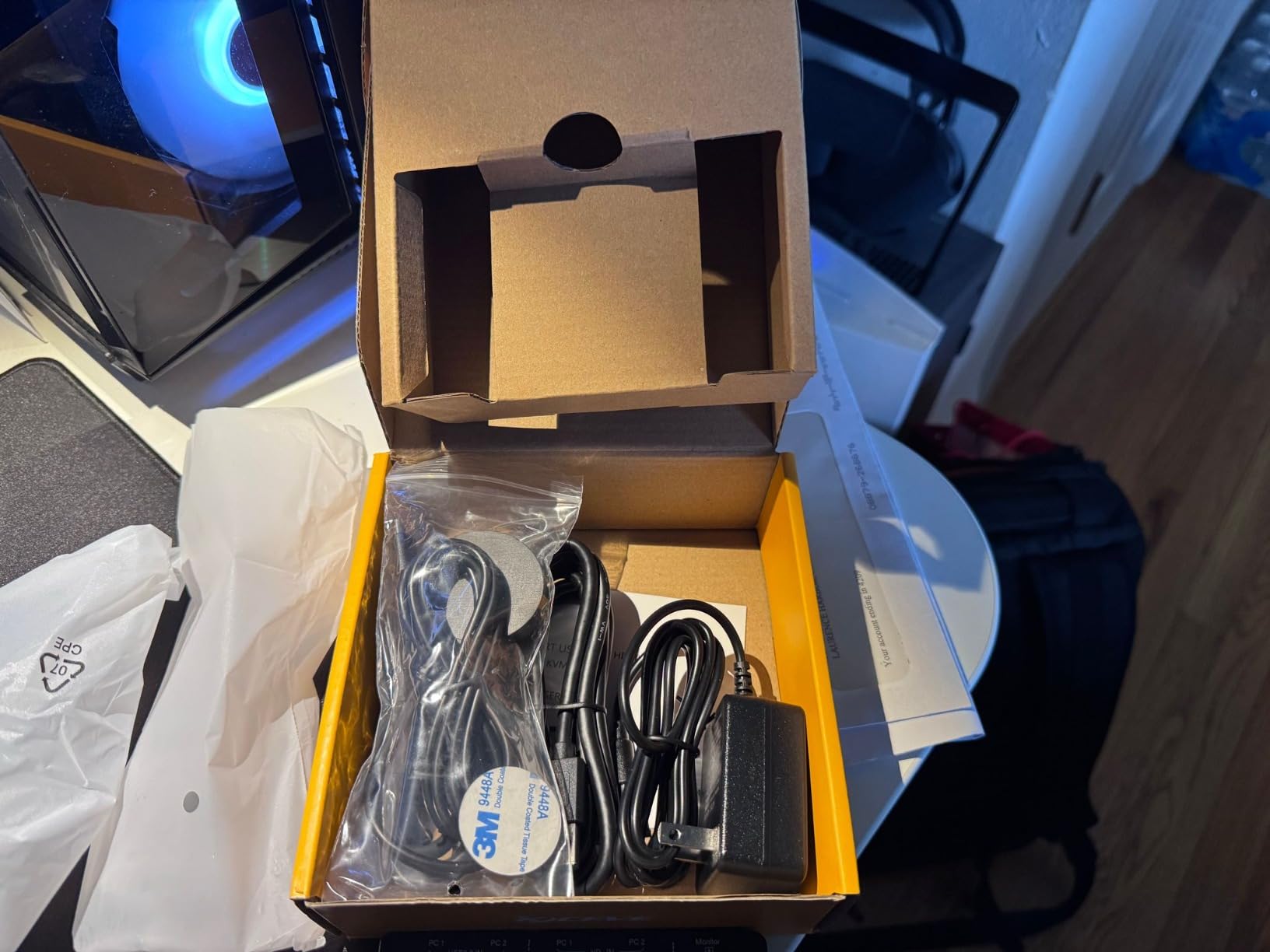 KVM Switch 2 Monitors 2 Computers 4K@60Hz,DP+HDMI USB3.0 Dual Monitor KVM Switches with 4 USB 3.0 Port,Wired Remote,USB3.0 Cables Included(4K60Hz 2 PC 2 Monitor KVM) customer photo 1