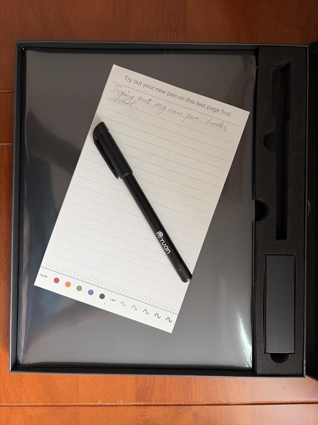 Yuan Sync Smart Pen and Digital Notebook Set (3-Pack A4) for Note Taking, Enables Offline Storage, Note Sharing, Sync Handwriting to Phone/Ipad, Gift for Adults Students Teachers Coworkers customer photo 2