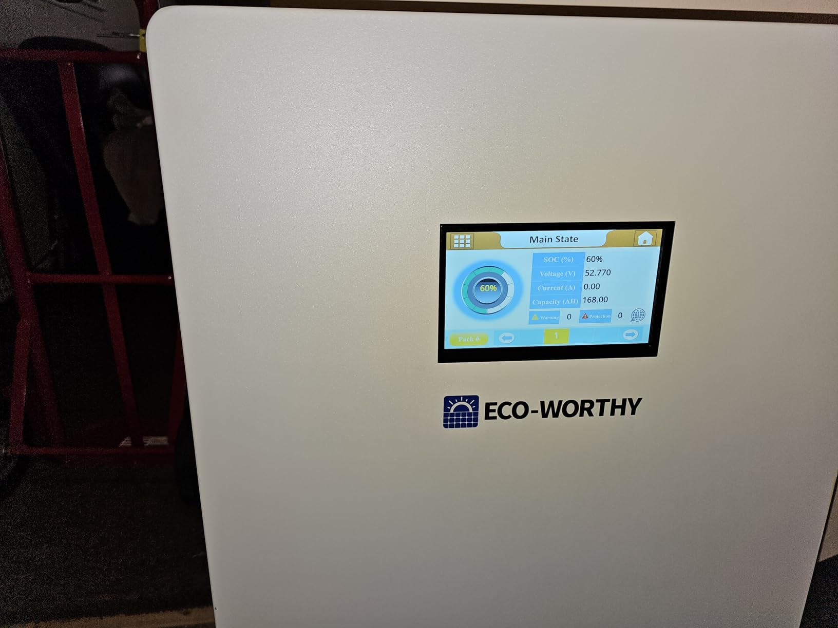 ECO-WORTHY Powermega 48V 314Ah (2 Pack) LiFePO4 Battery Energy Storage, Active Balancing 200A BMS, Aerosol Fire Protection, LCD with Bluetooth and WiFi, RS485/CAN/RS232 for Off-Grid Solar, Home Backup customer photo 1