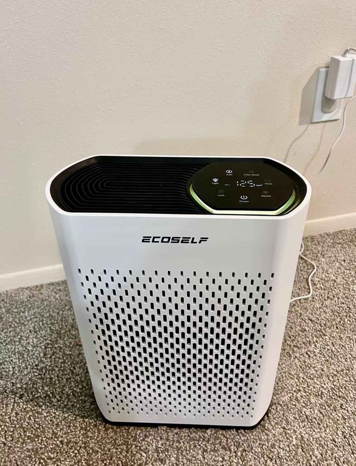 Air Purifier for Large Room, Cleans 2,400 ft² in 30 Mins, 3-Stage True HEPA, 360° Airflow, Large Touch Display Control, Real-Time Air Quality (PM2.5) Display, Ultra-Quiet 20dB Sleep Mode, HAP602 White customer photo 2