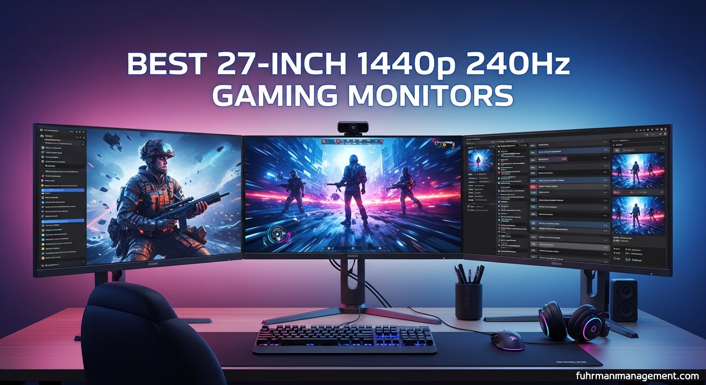 Best 27-Inch 1440p 240Hz Gaming Monitors