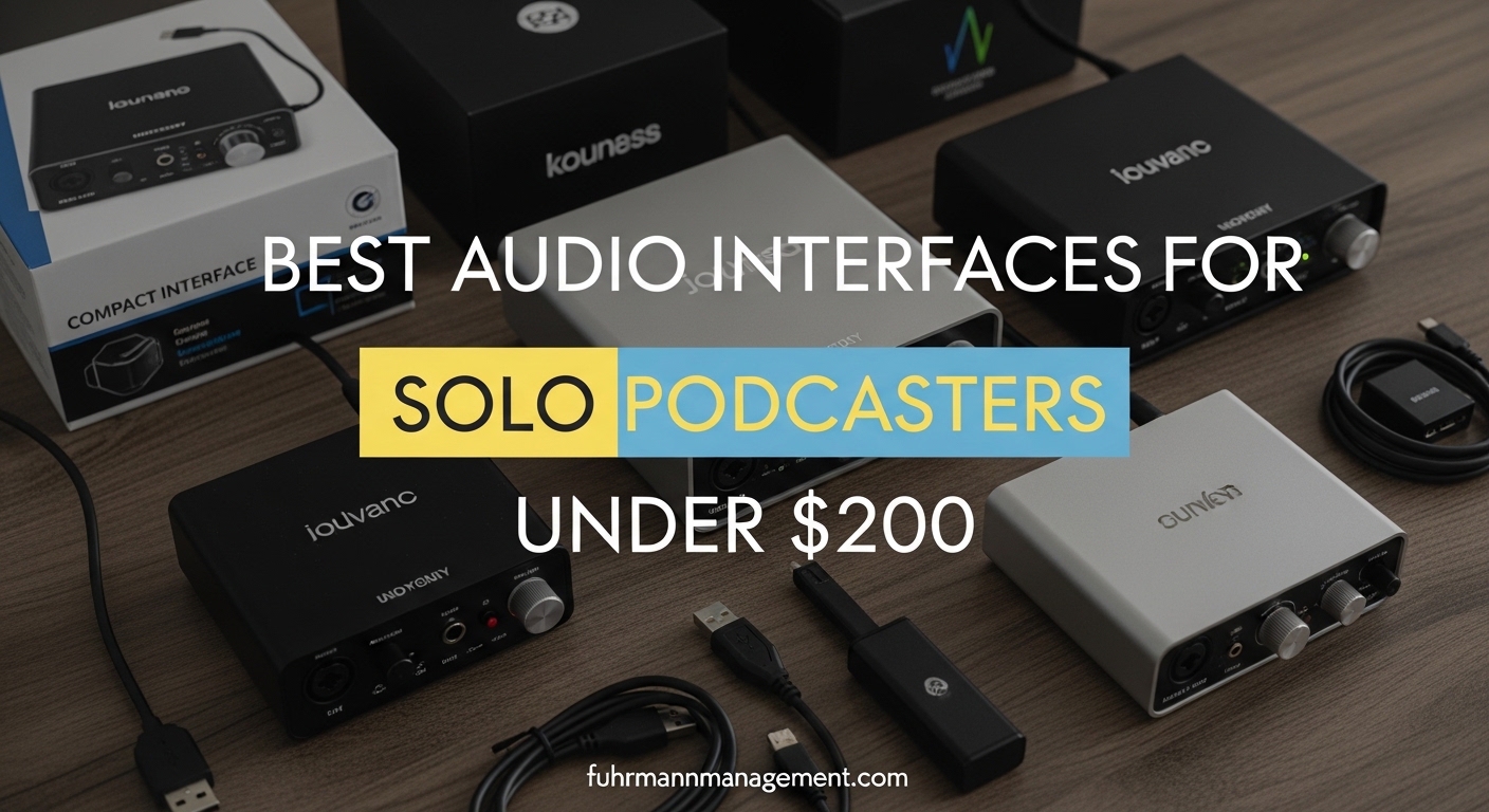 Best Audio Interfaces for Solo Podcasters under $200