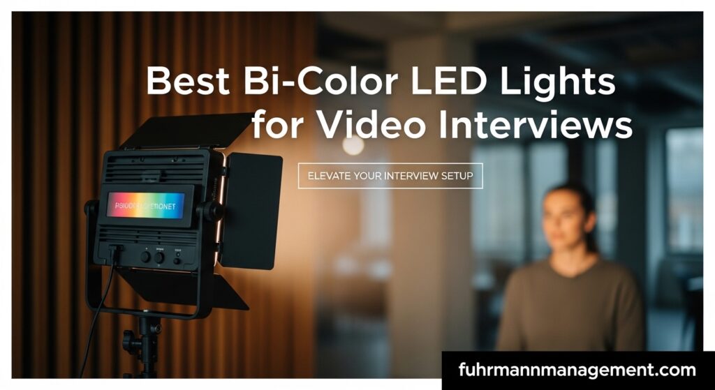 Best Bi-Color LED Lights for Video Interviews
