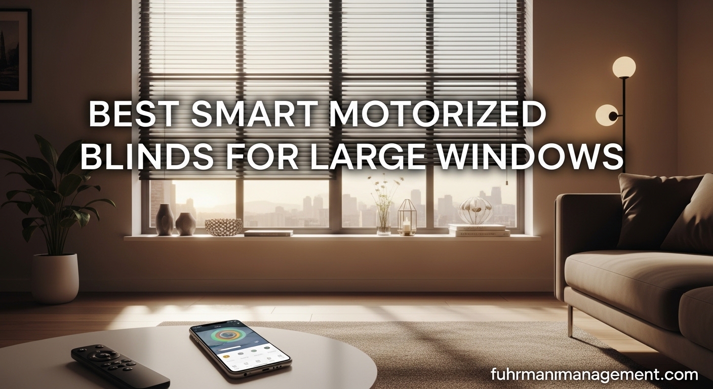 Best Smart Motorized Blinds for Large Windows